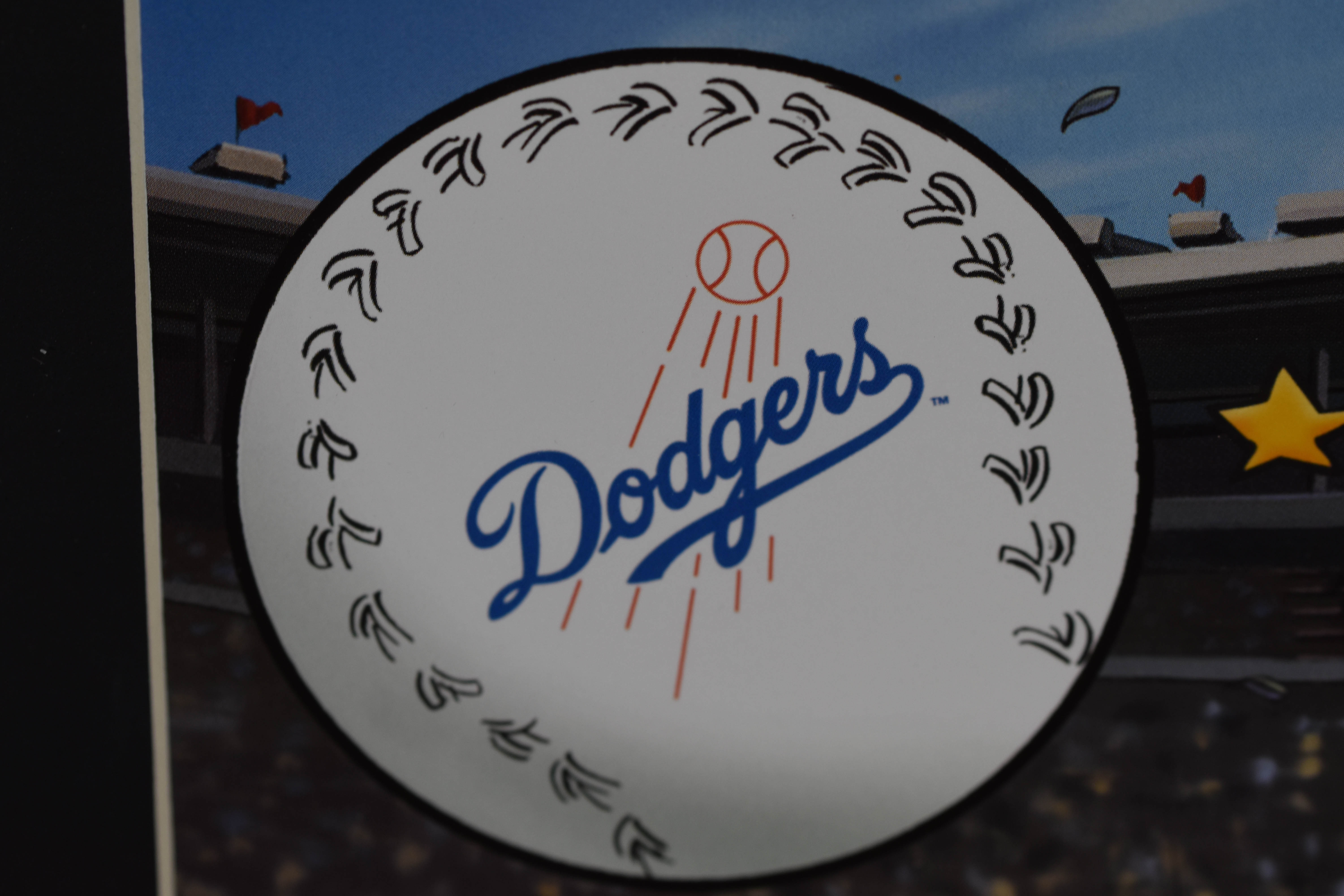 LE Framed Lithographs of Jackie Robinson, Tommy Lasorda and Homerun Popeye Dodge