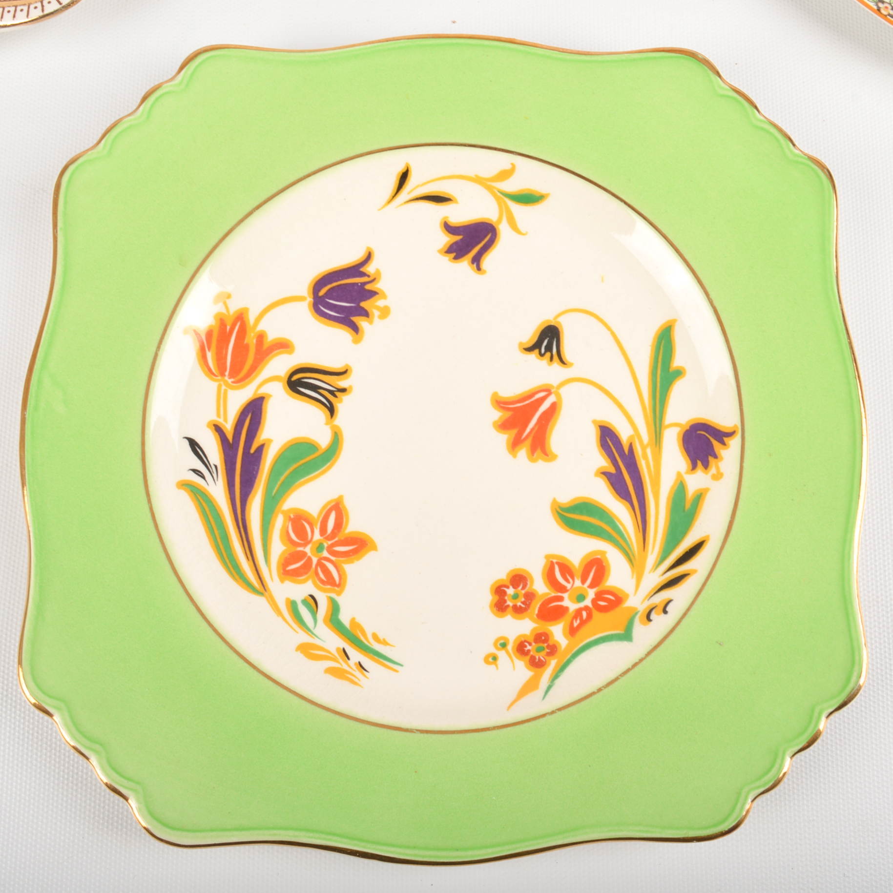 Vintage Floral China and Porcelain Plate Collection including Royal Worcester