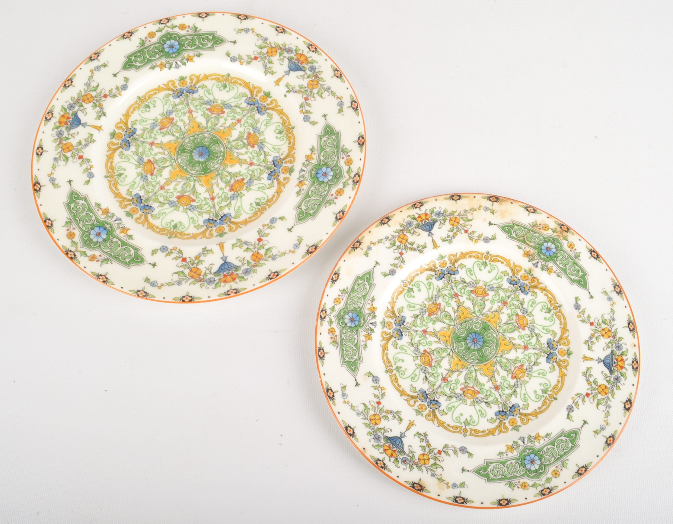 Vintage Floral China and Porcelain Plate Collection including Royal Worcester