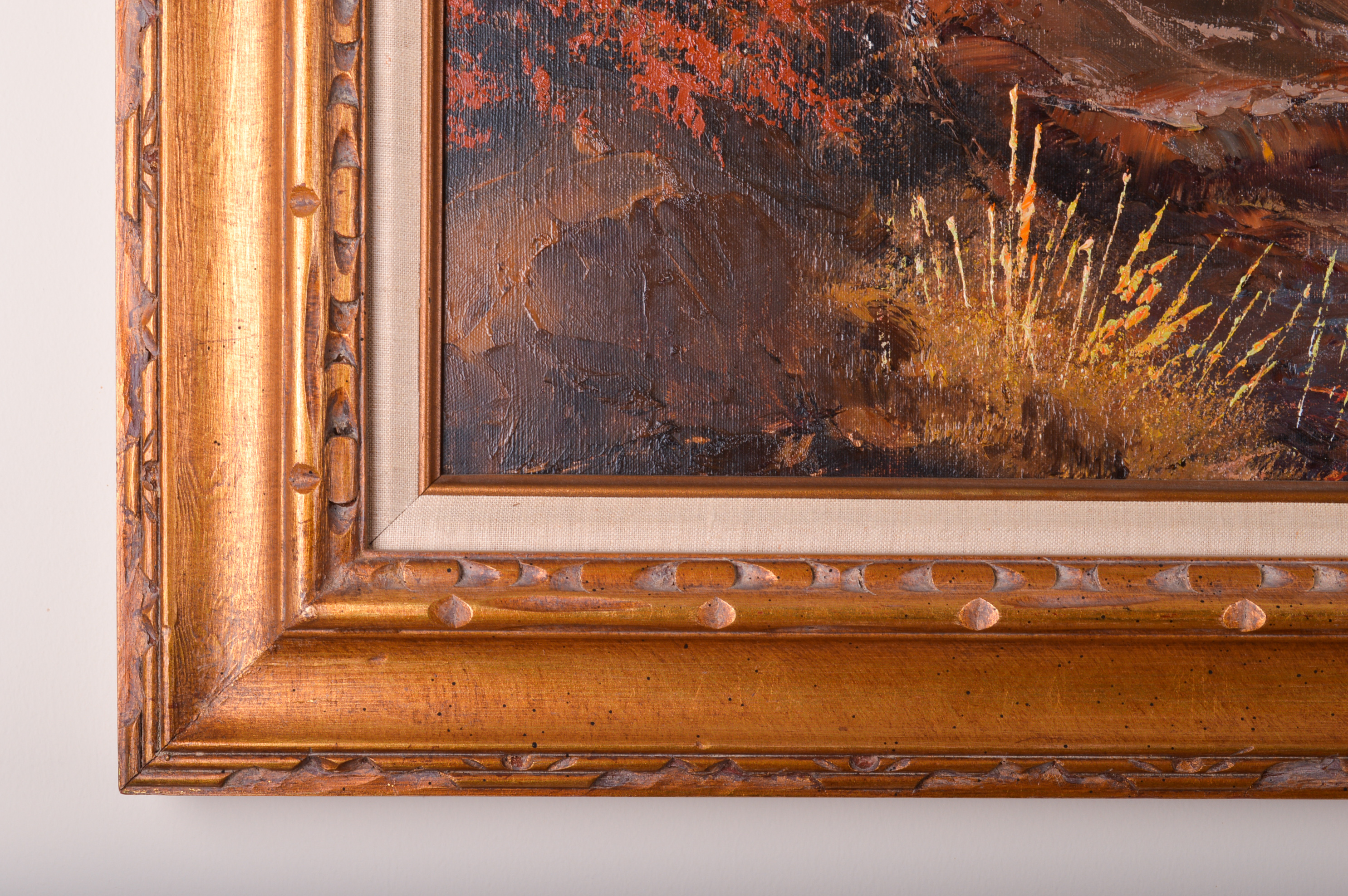 Vintage Segundo Huertas Oil on Canvas Landscape Painting