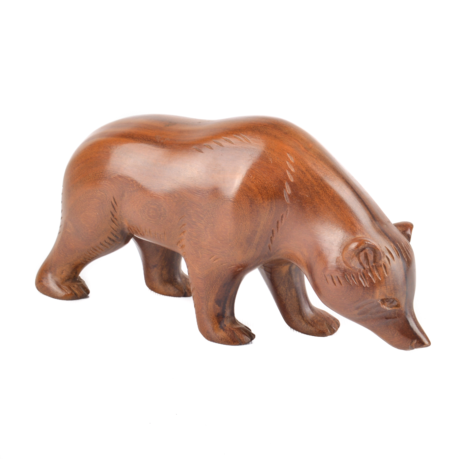 Hand Carved Bear Figure