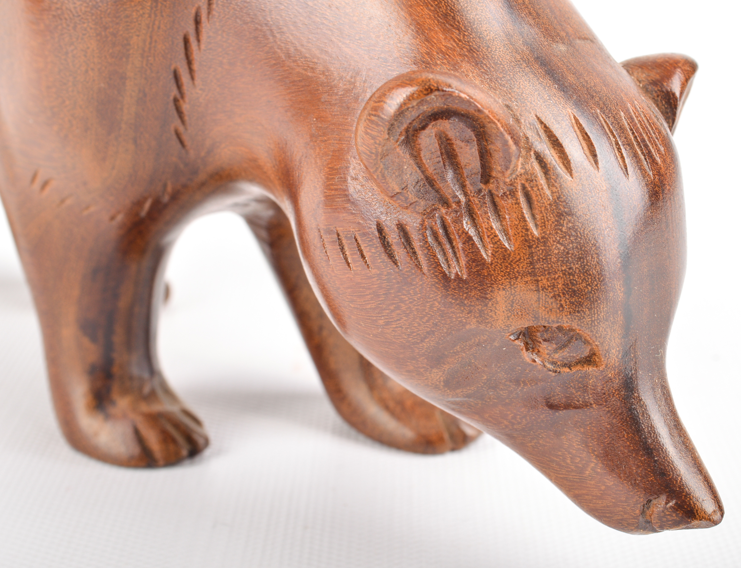 Hand Carved Bear Figure