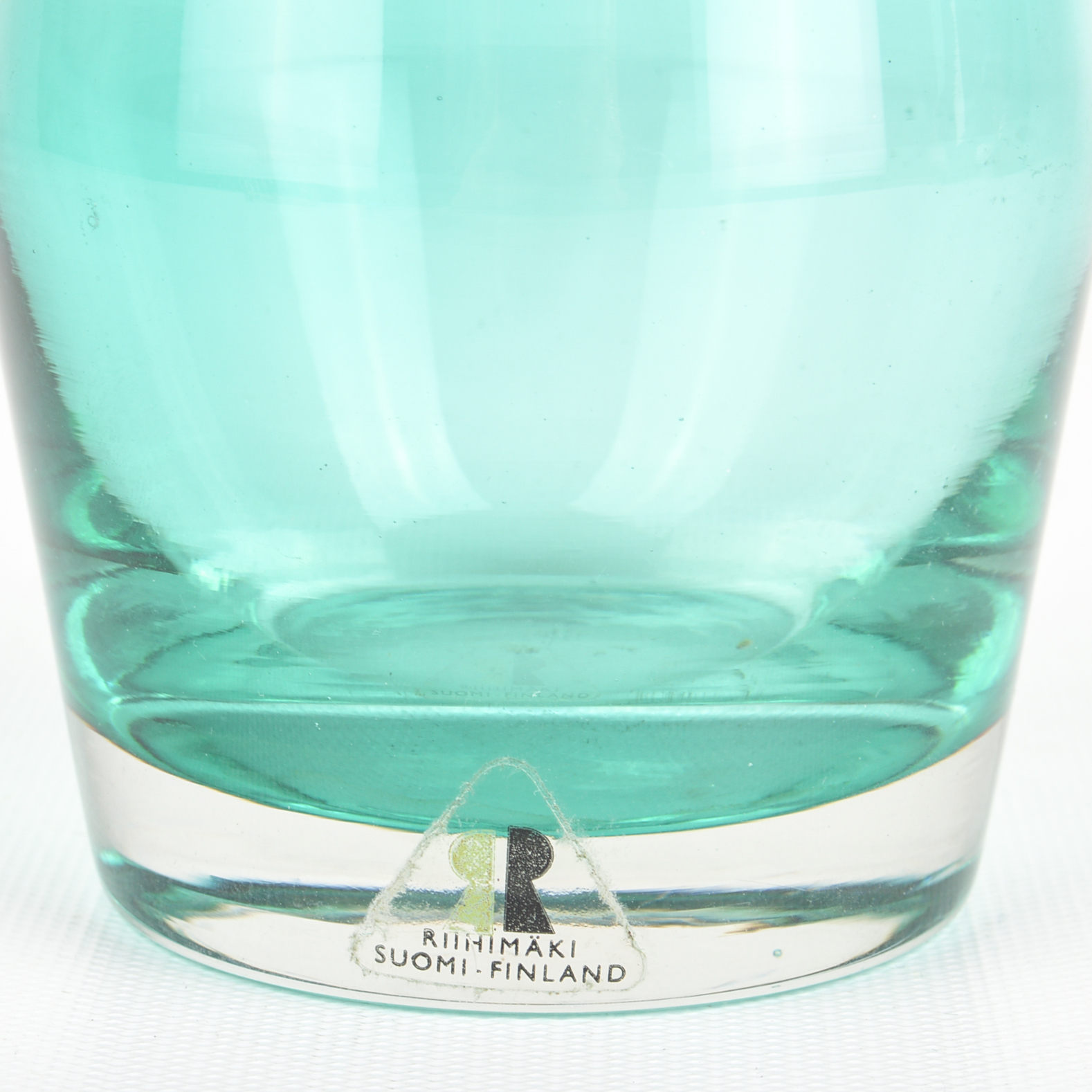 Mid-Century Riihimaki Suomi Finland Art Glass Vase