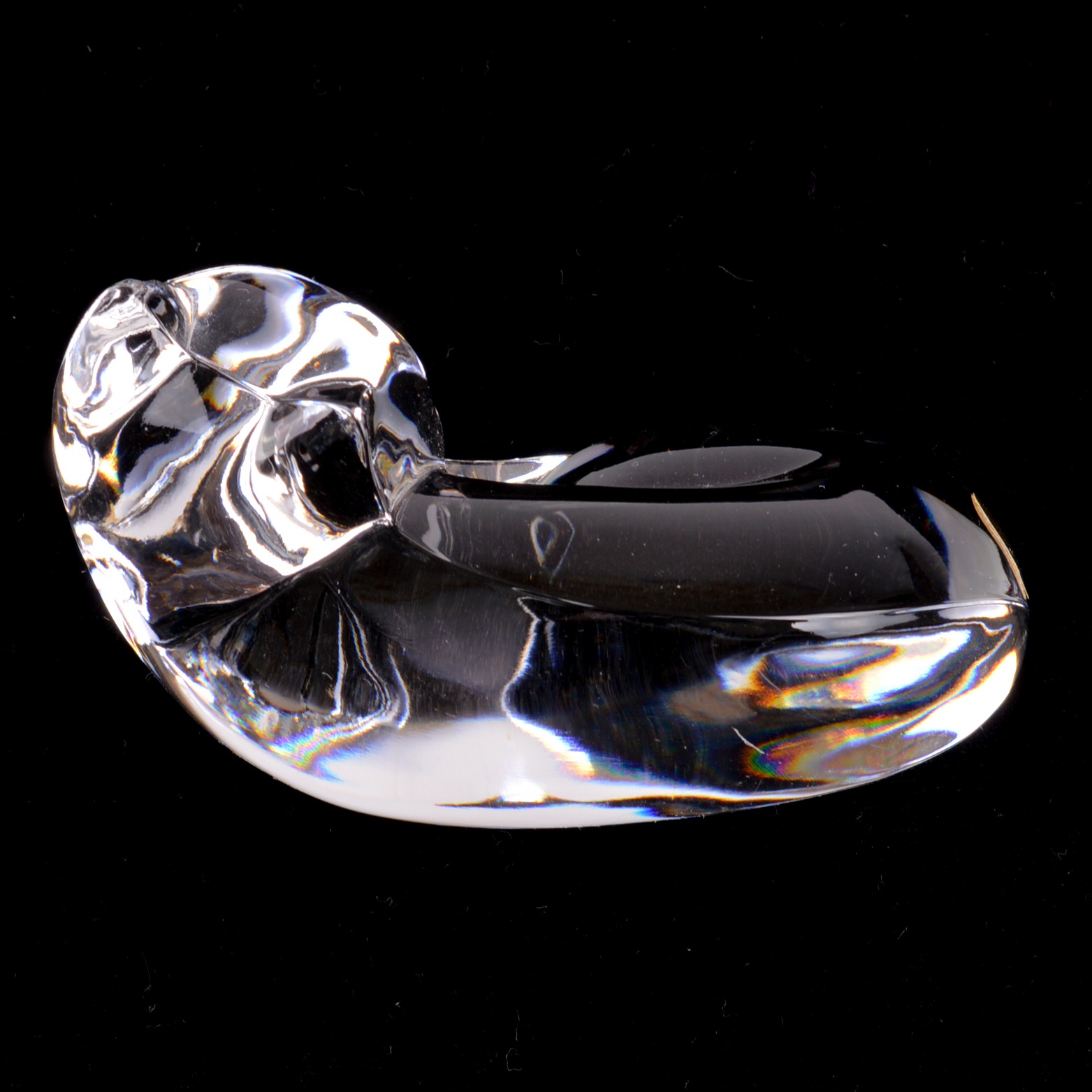 Swarovski and Val St. Lambert Crystal Cat Figurines