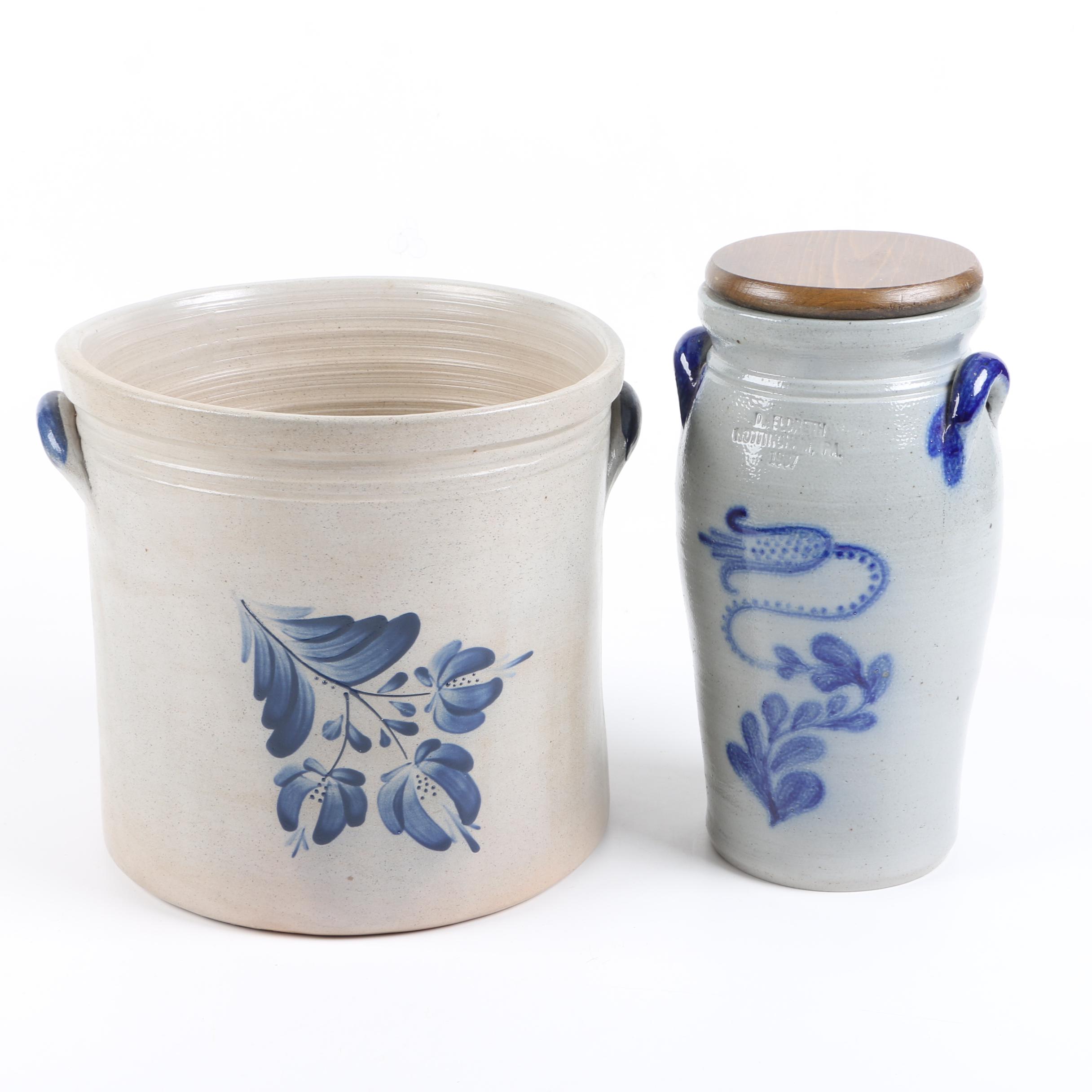 Decorative Stoneware Crocks