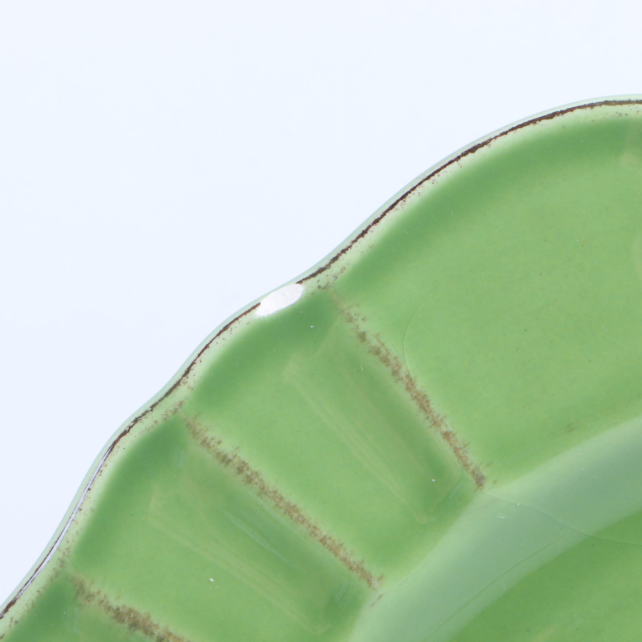 World Market Green Dinner Plates Made in Portugal