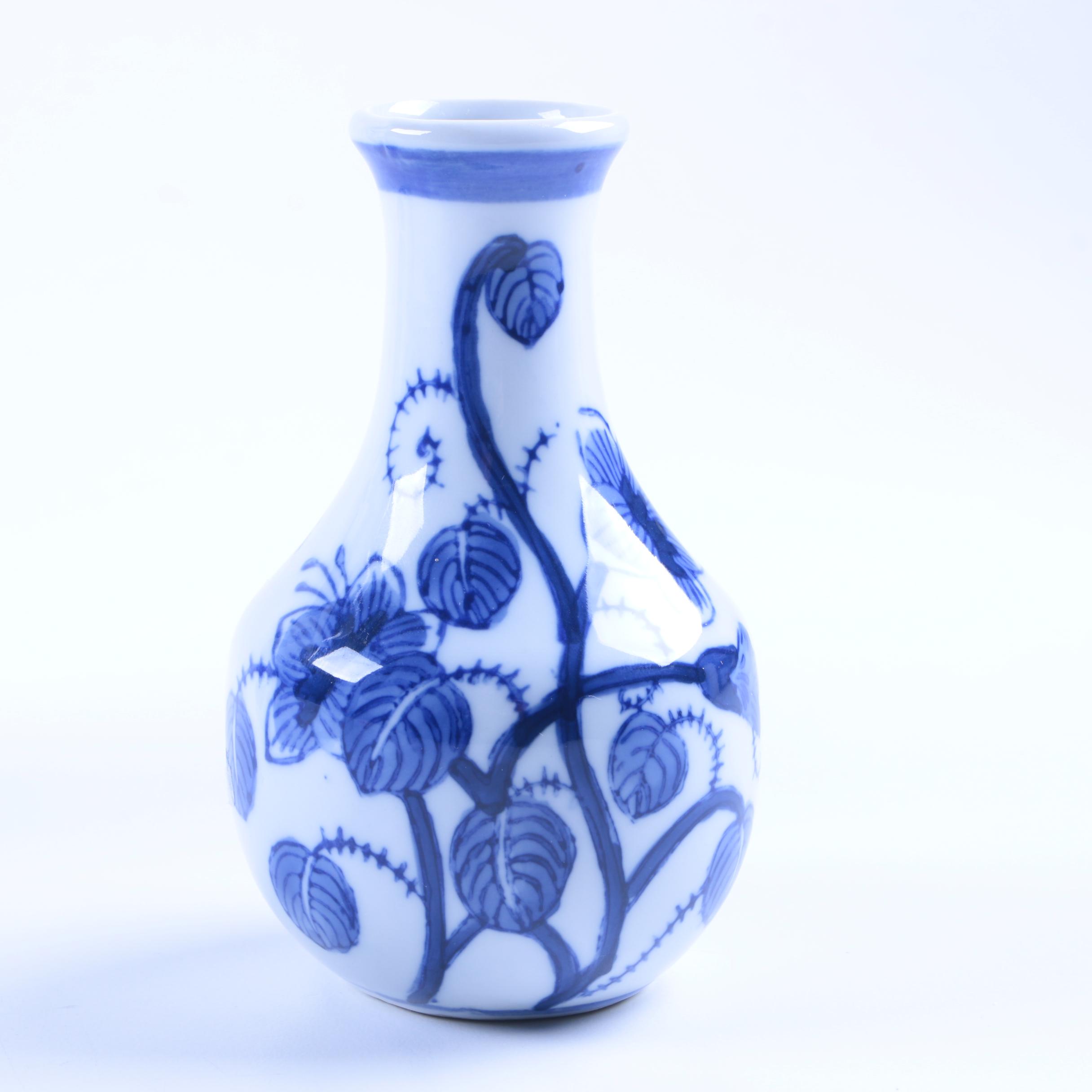 Blue and White Ceramic Vases