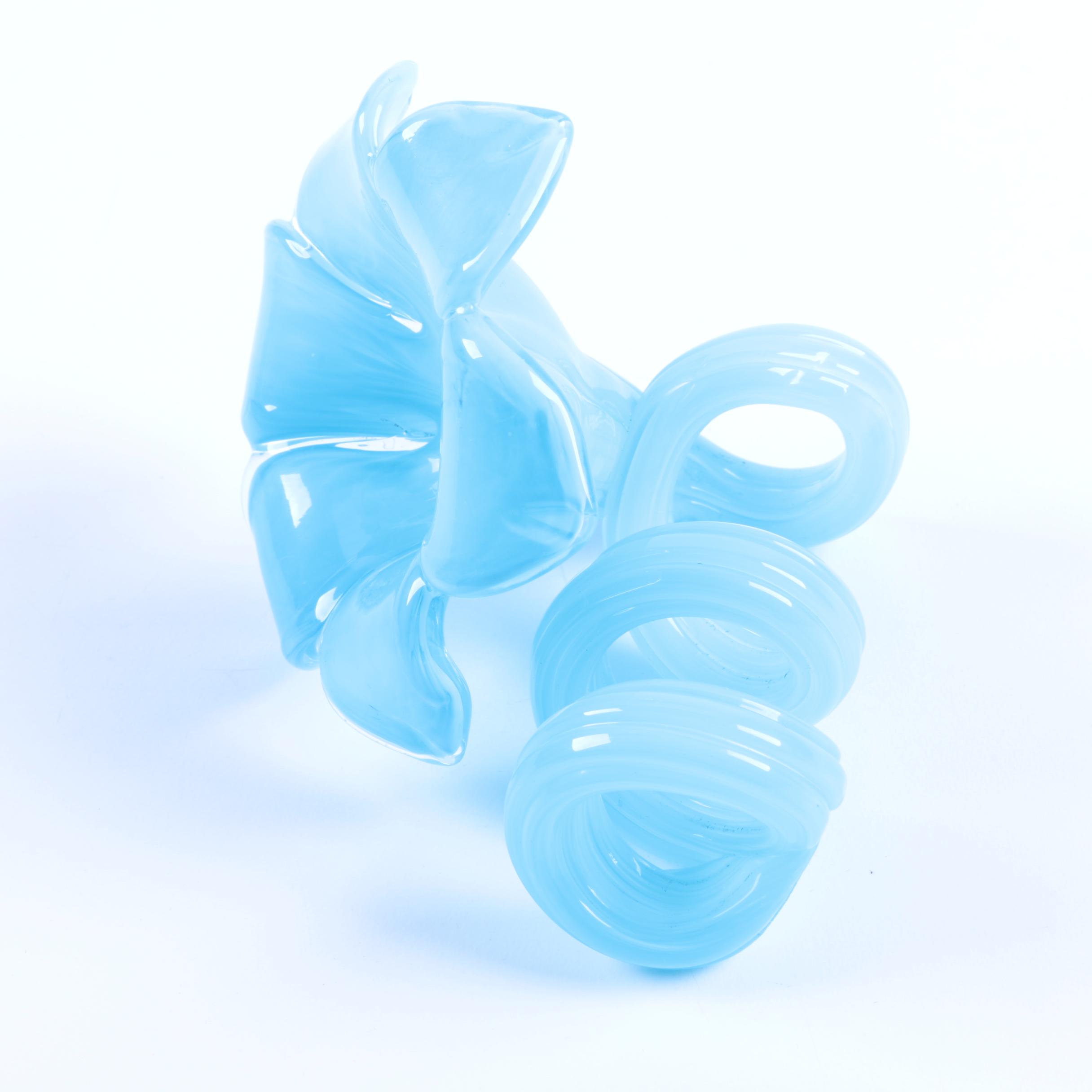 Art Glass Floral Vase and Decor