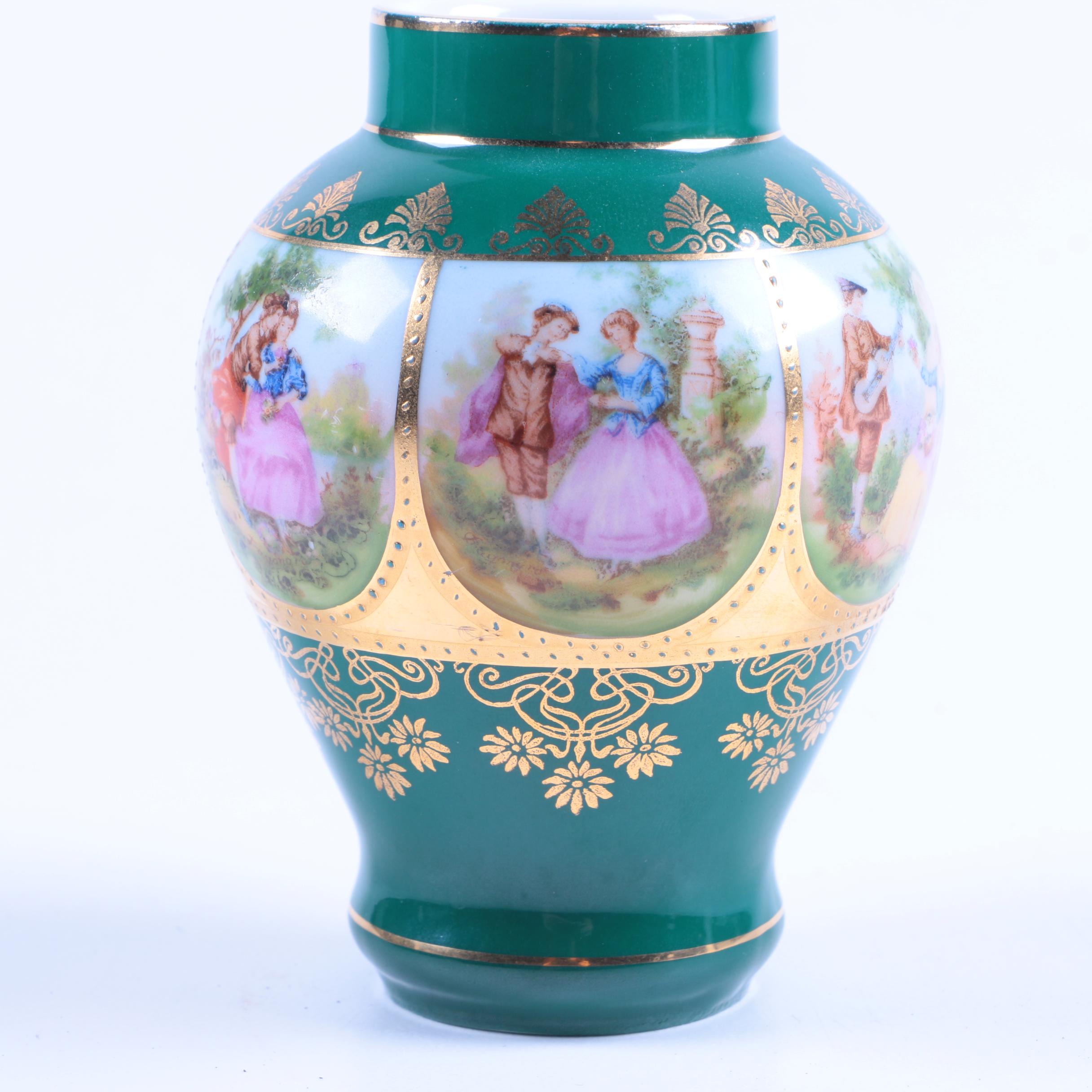 JWK Dec Karlsbad Old Vienna Style Lidded Urn
