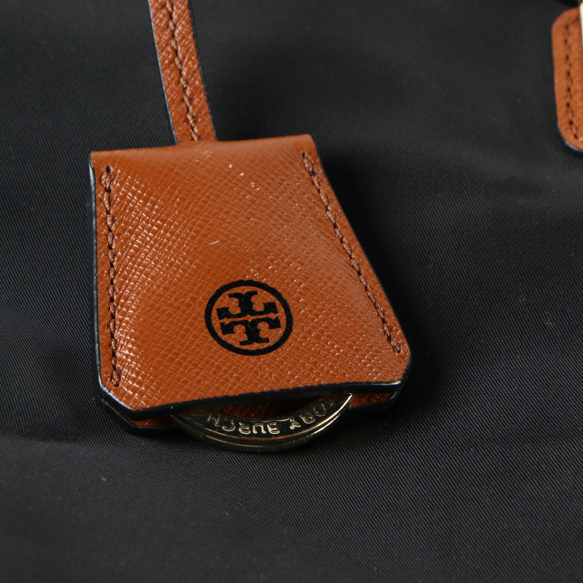 Tory Burch Black Nylon Tote Bag