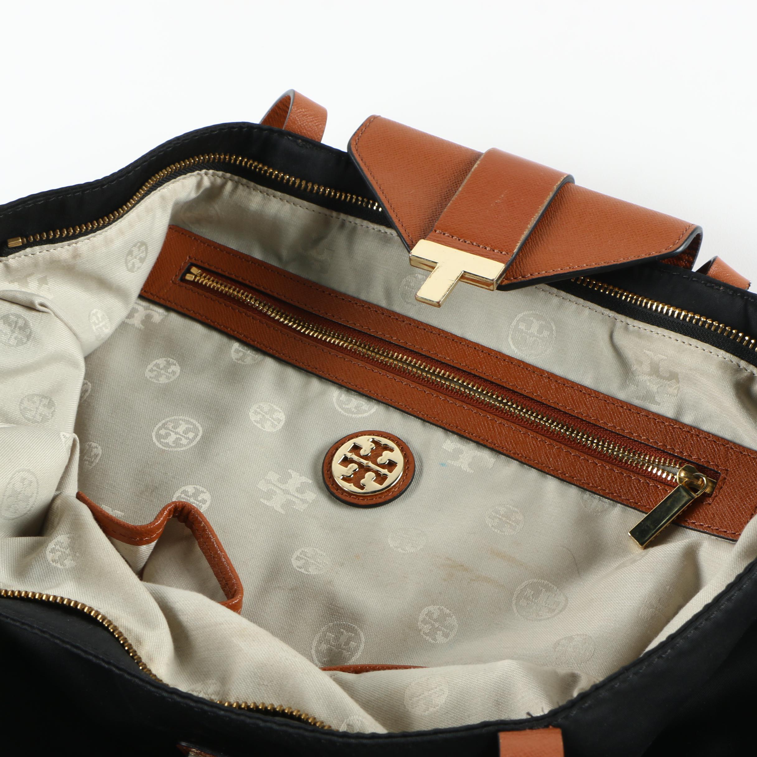 Tory Burch Black Nylon Tote Bag