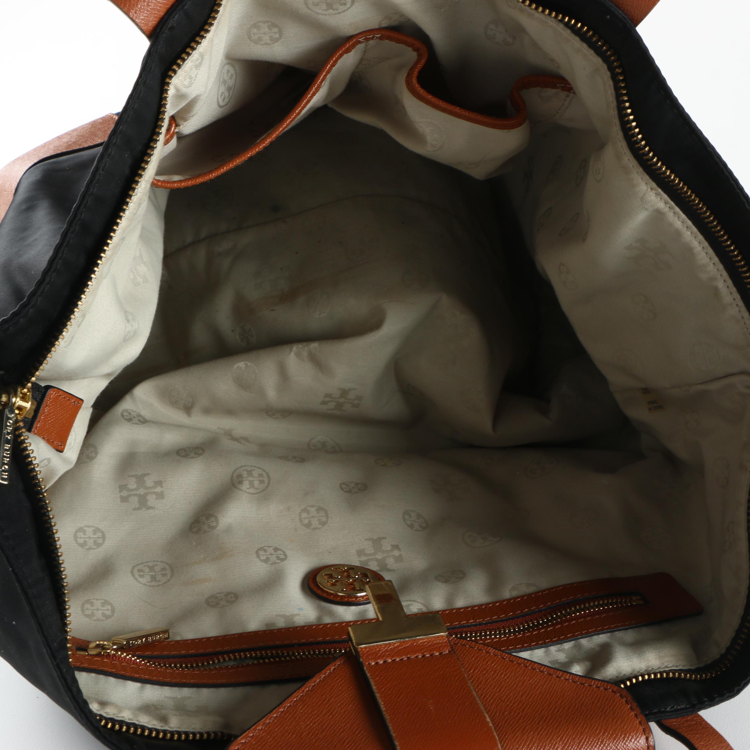 Tory Burch Black Nylon Tote Bag