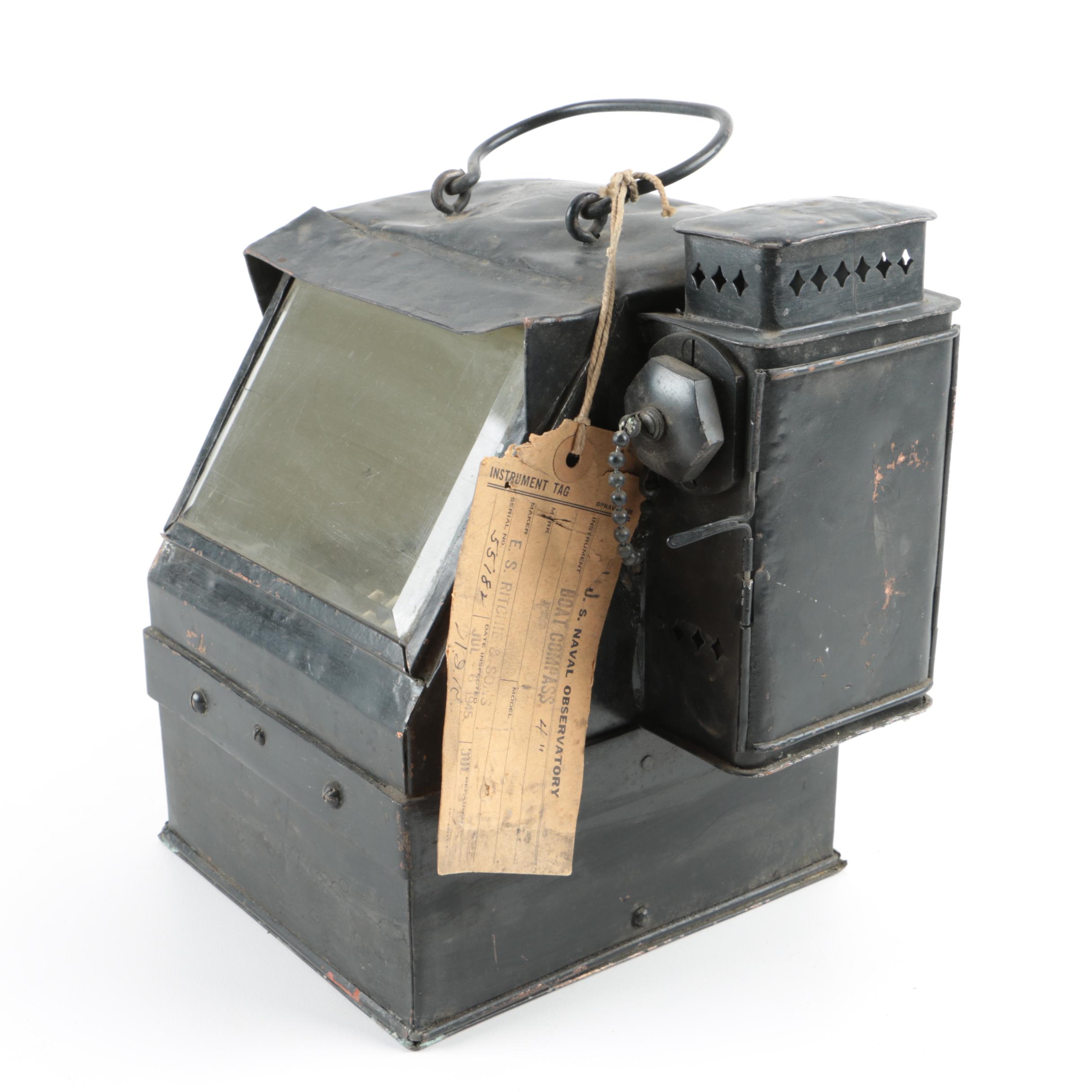 Pair Vintage U.S. Naval Observatory Binnacles