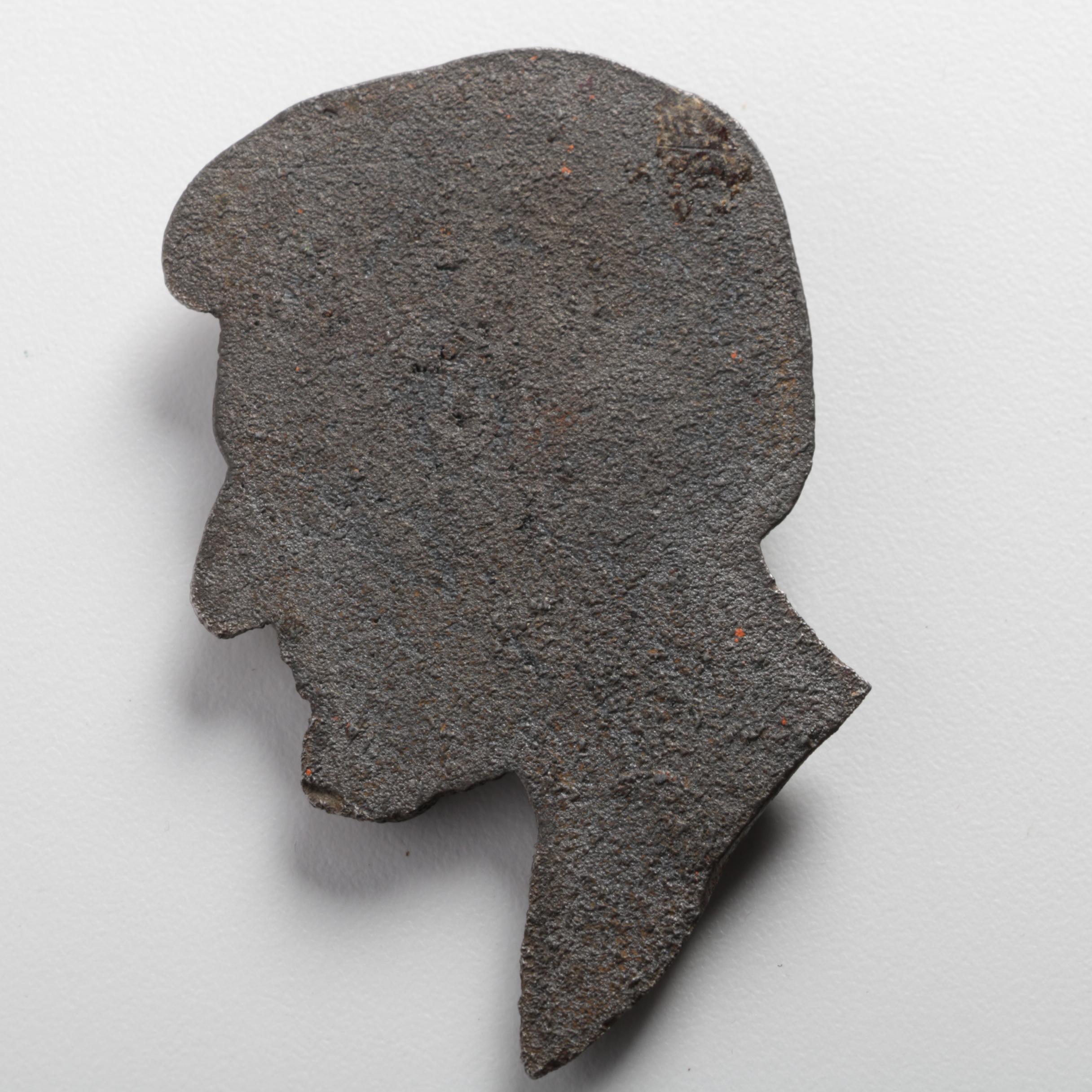 Magnolia Anti-Friction Metal Ingot and Cast Iron Lincoln Silhouette