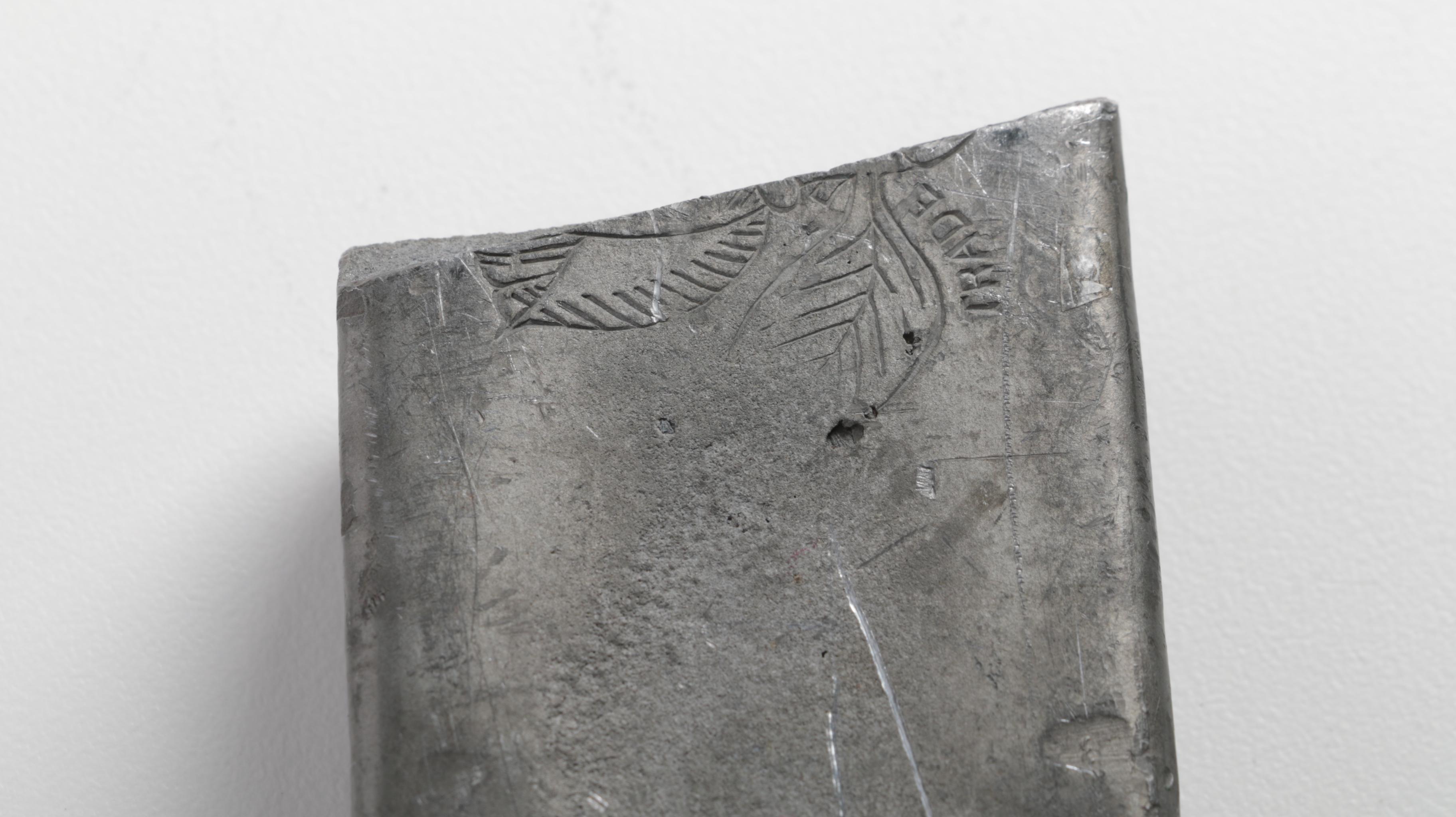 Magnolia Anti-Friction Metal Ingot and Cast Iron Lincoln Silhouette