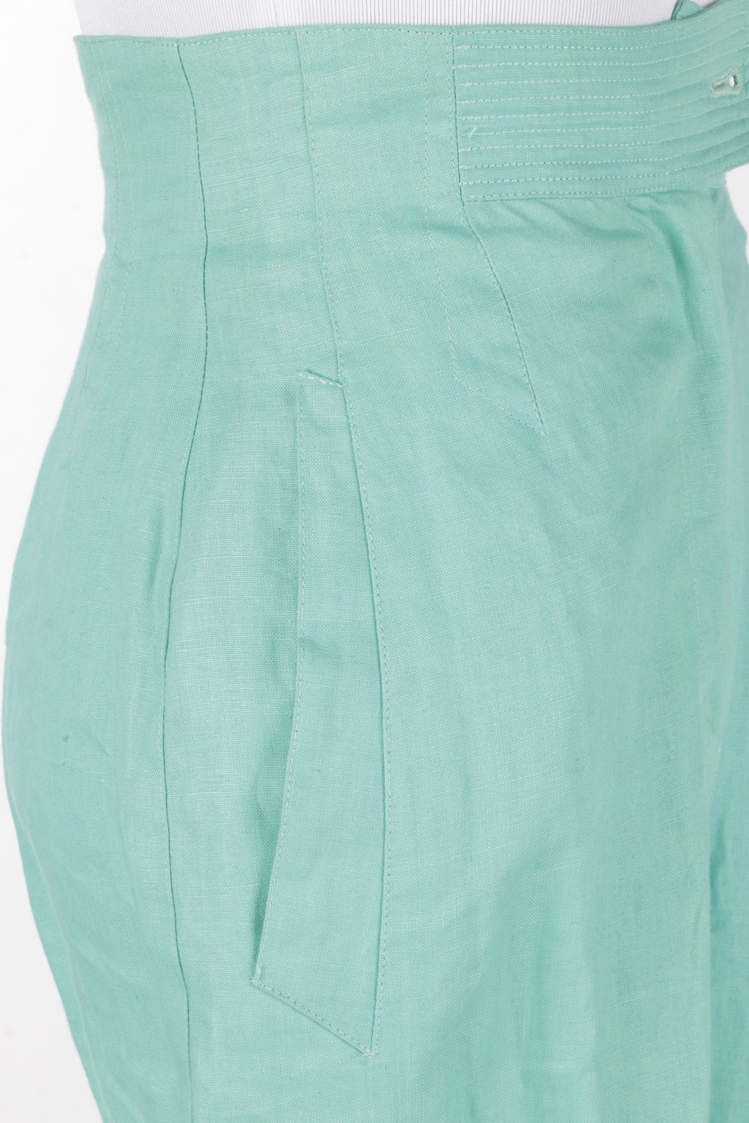 Claude Montana Seafoam Green Suit and White Jacket