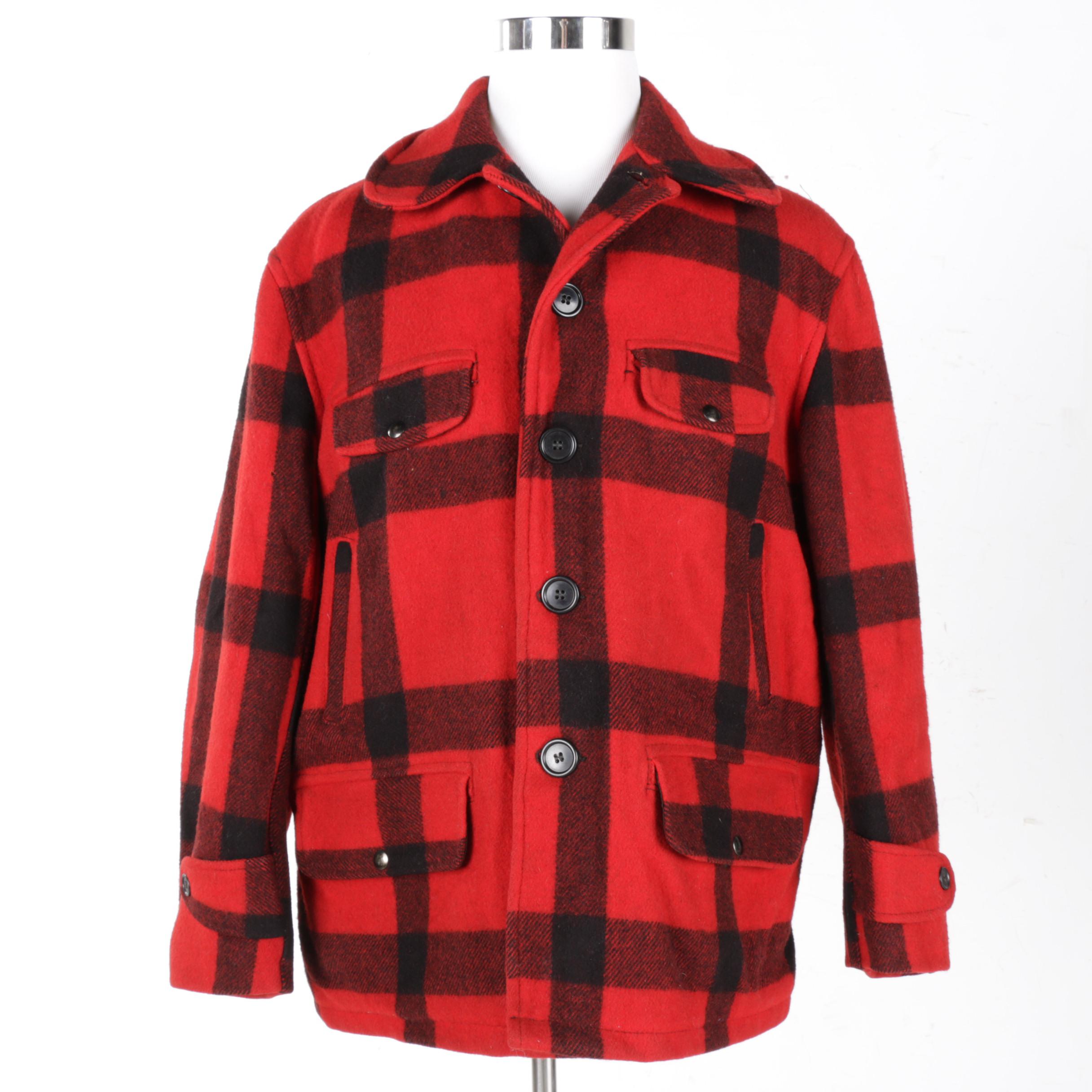 Men's Carter's Plaid Wool Coat