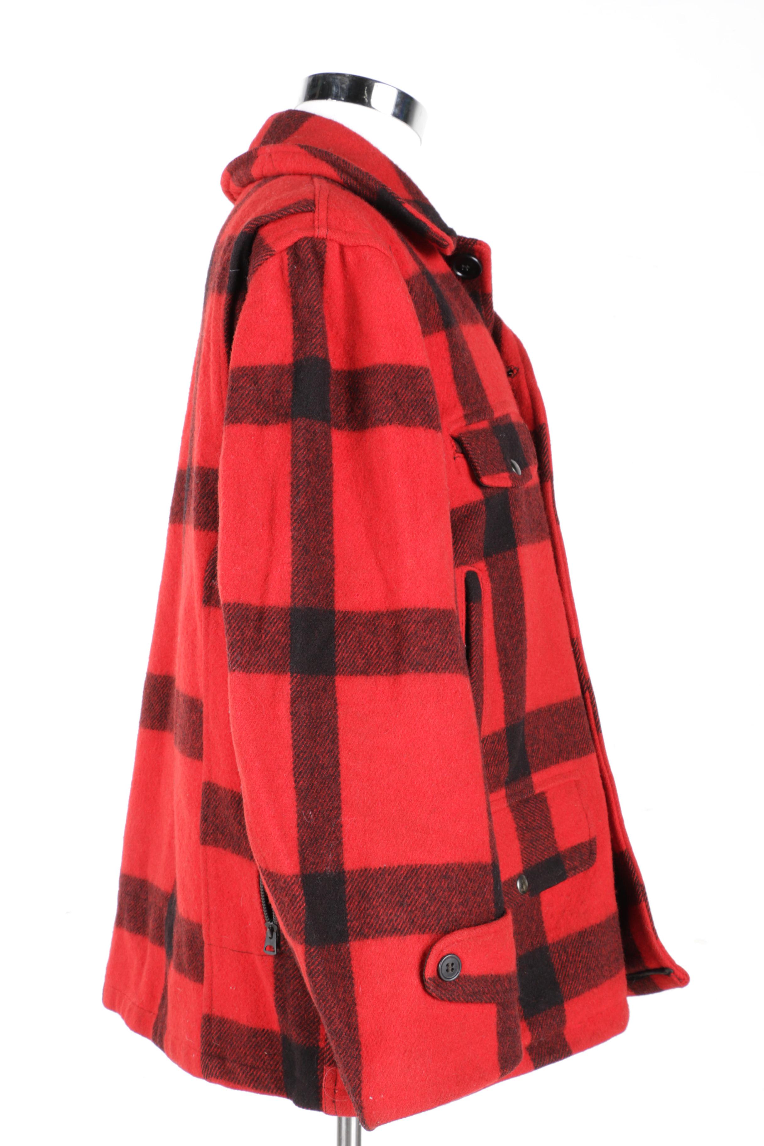 Men's Carter's Plaid Wool Coat