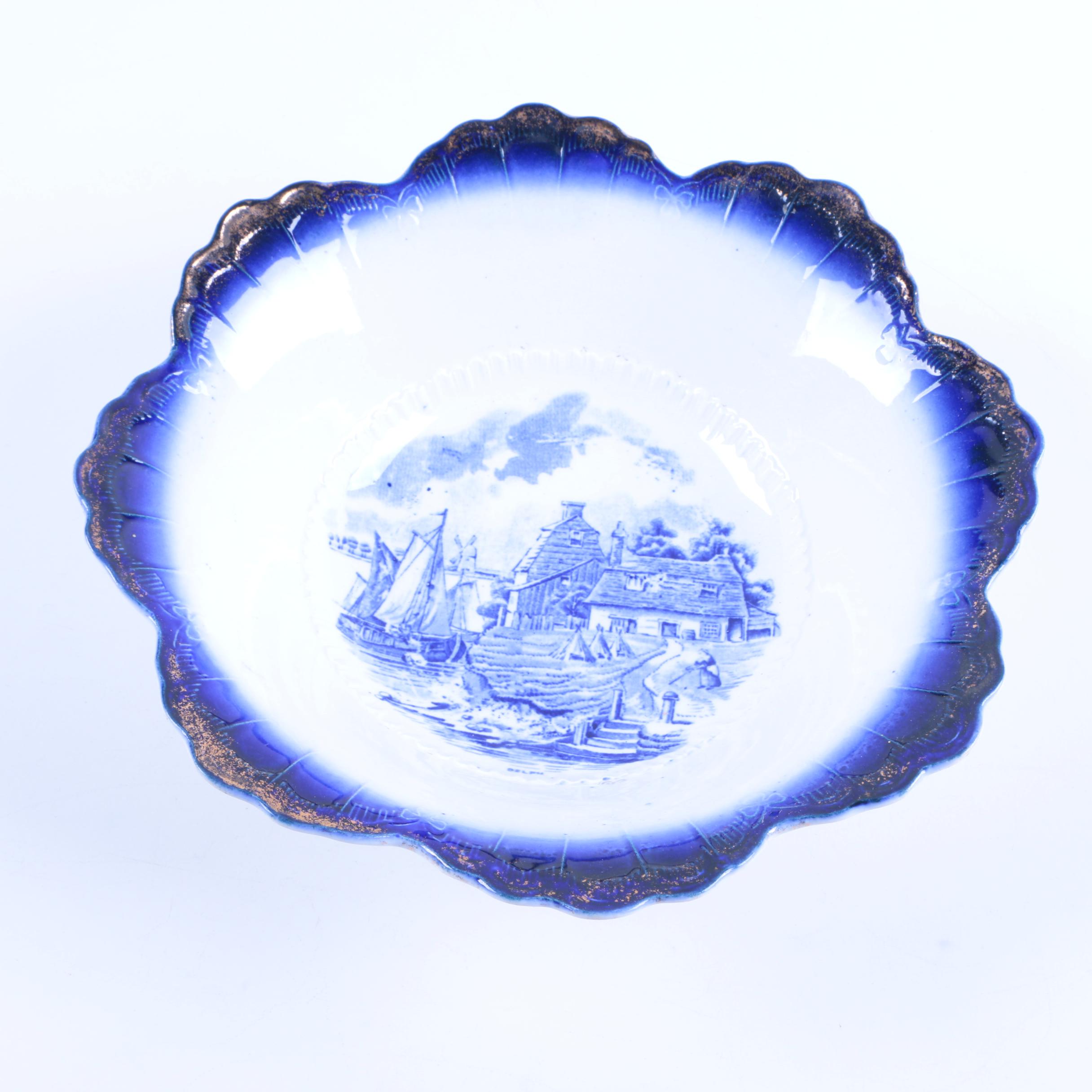 Vintage Liverpool China Company Serving Bowl