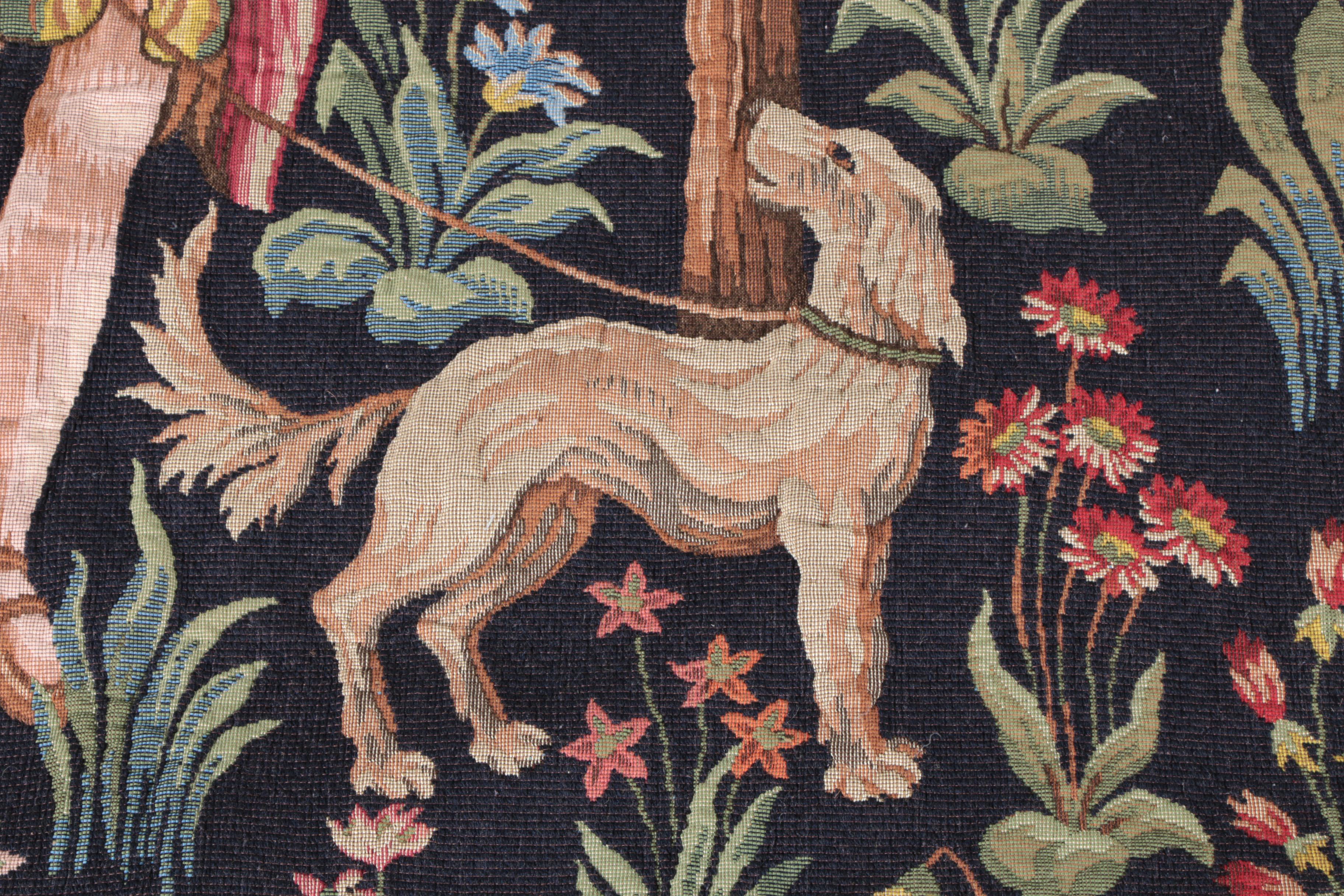 Jacquard-Woven Tapestry "Scènes Galantes"