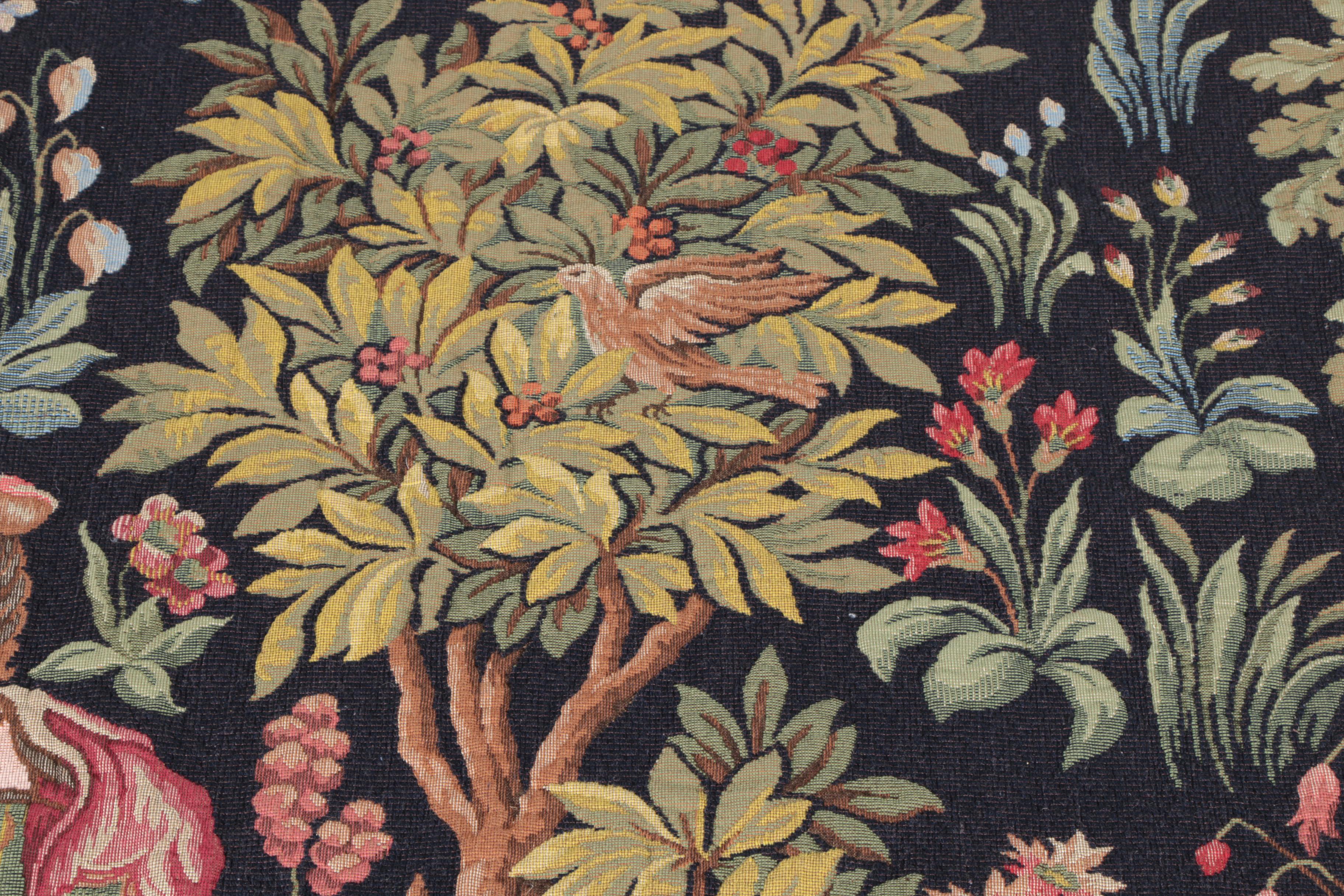 Jacquard-Woven Tapestry "Scènes Galantes"