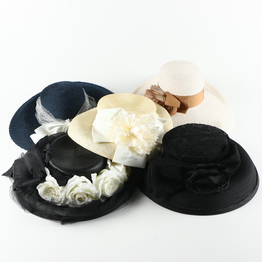Women's Novelty Sun Hat Collection Including Gabriel Amar for Frank Olive
