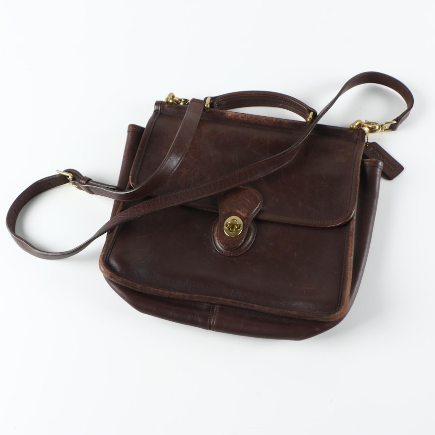 Coach Brown Leather Willis Bag