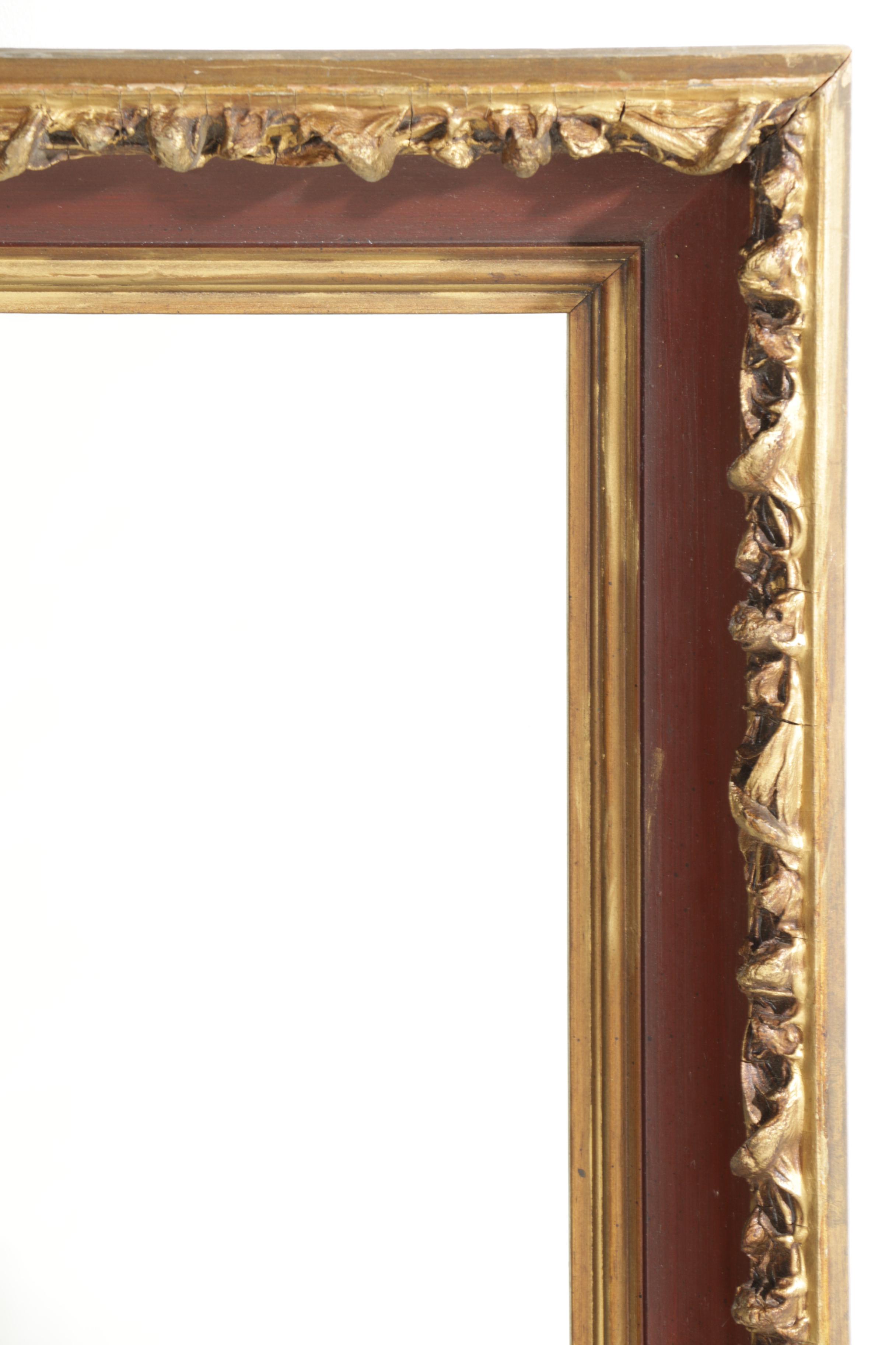 Gilt Wood Framed Wall Mirror