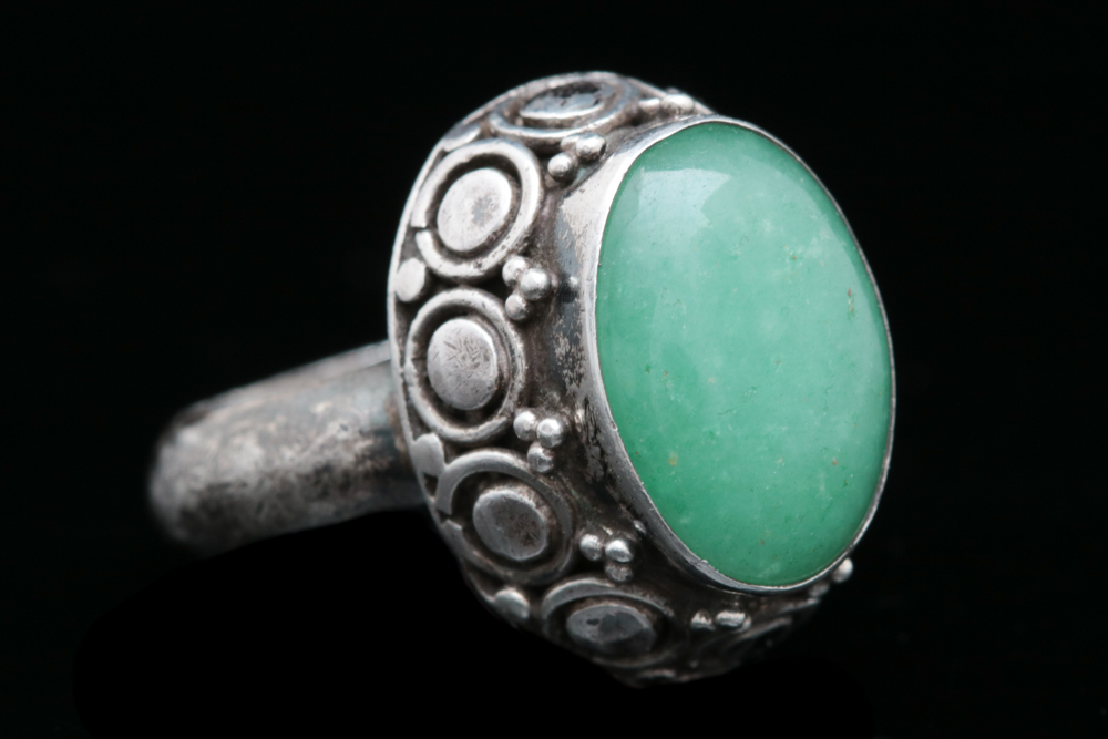 Sterling Silver and Aventurine Ring