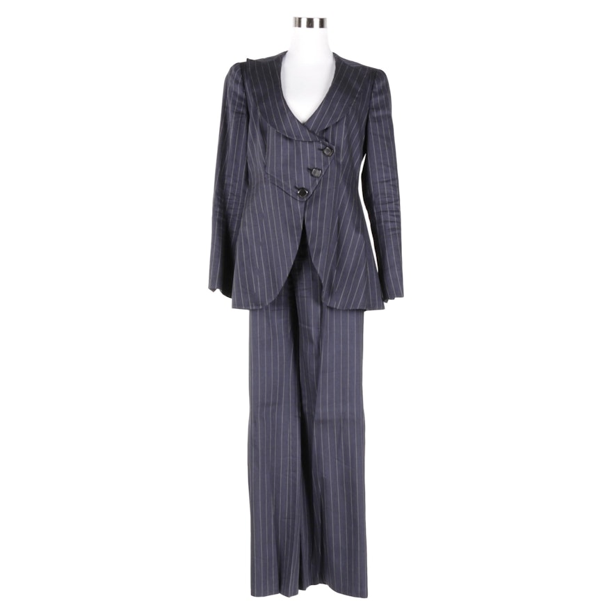 Women's Giorgio Armani Pinstripe Pantsuit