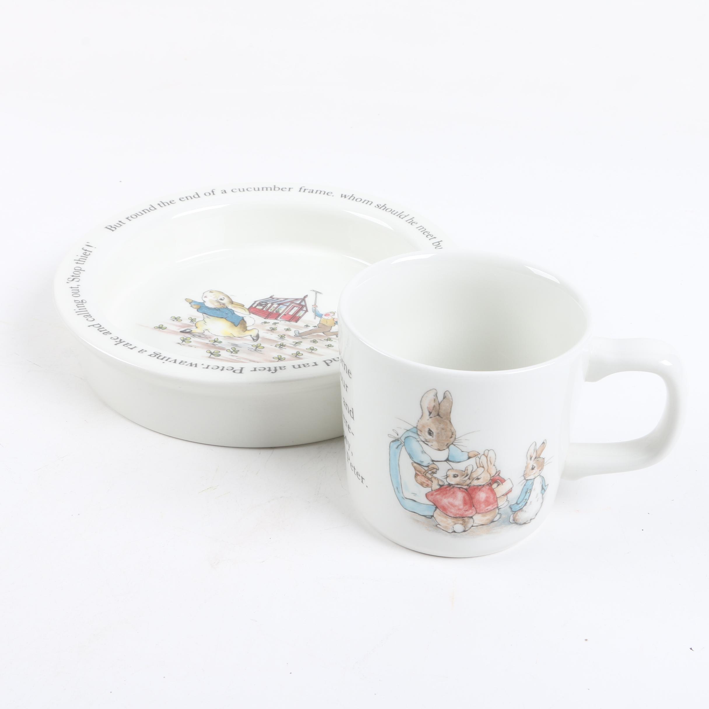 Wedgwood "Peter Rabbit" Mug and Bowl