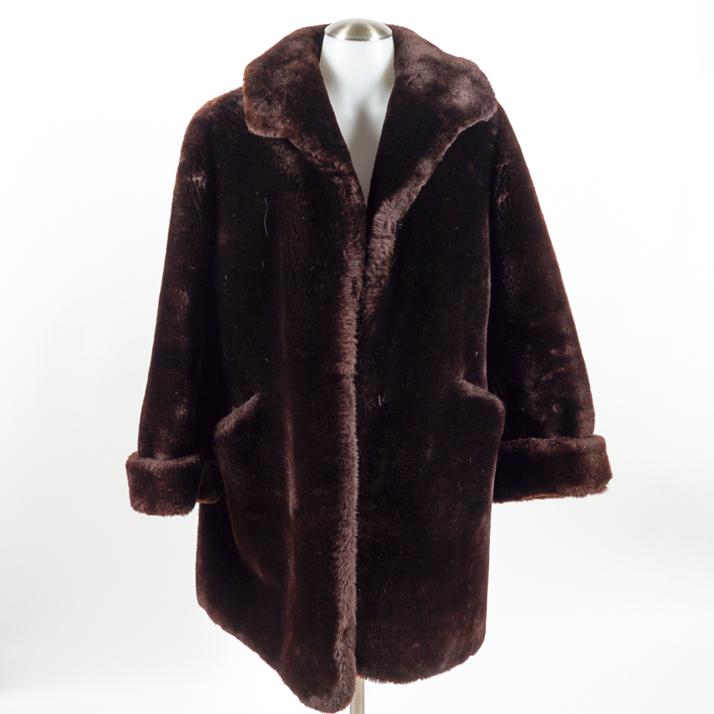 Carol Brent Mouton Fur Coat