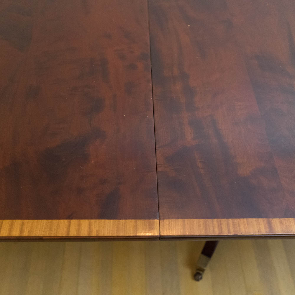 Regency Style Mahogany Dining Table by Baker Furniture