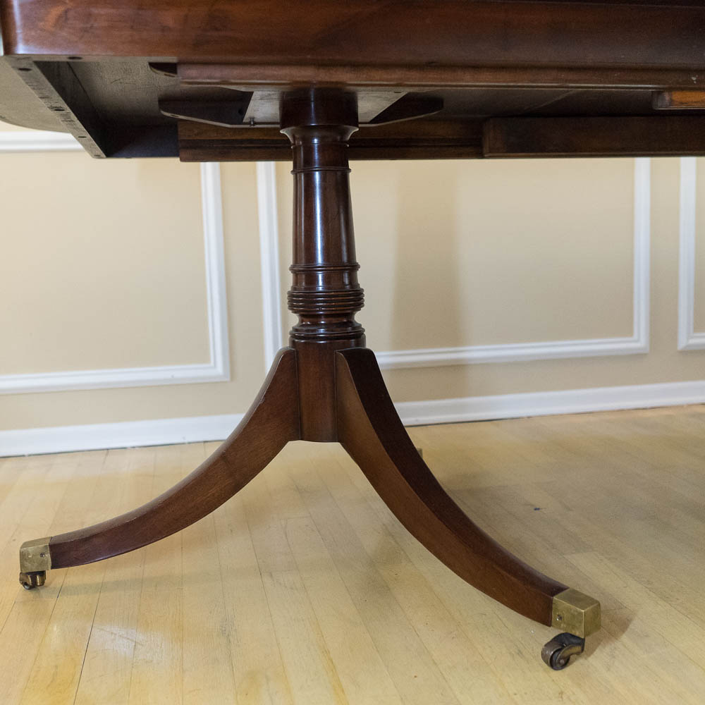 Regency Style Mahogany Dining Table by Baker Furniture