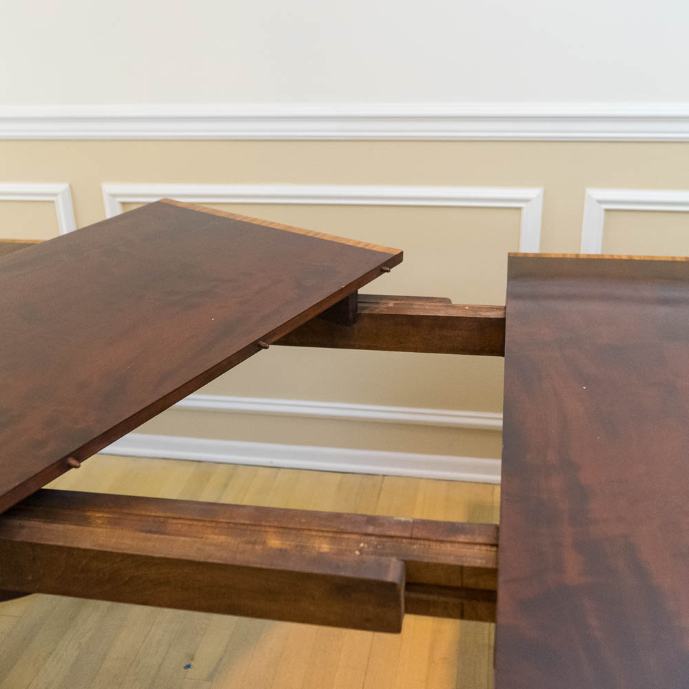 Regency Style Mahogany Dining Table by Baker Furniture