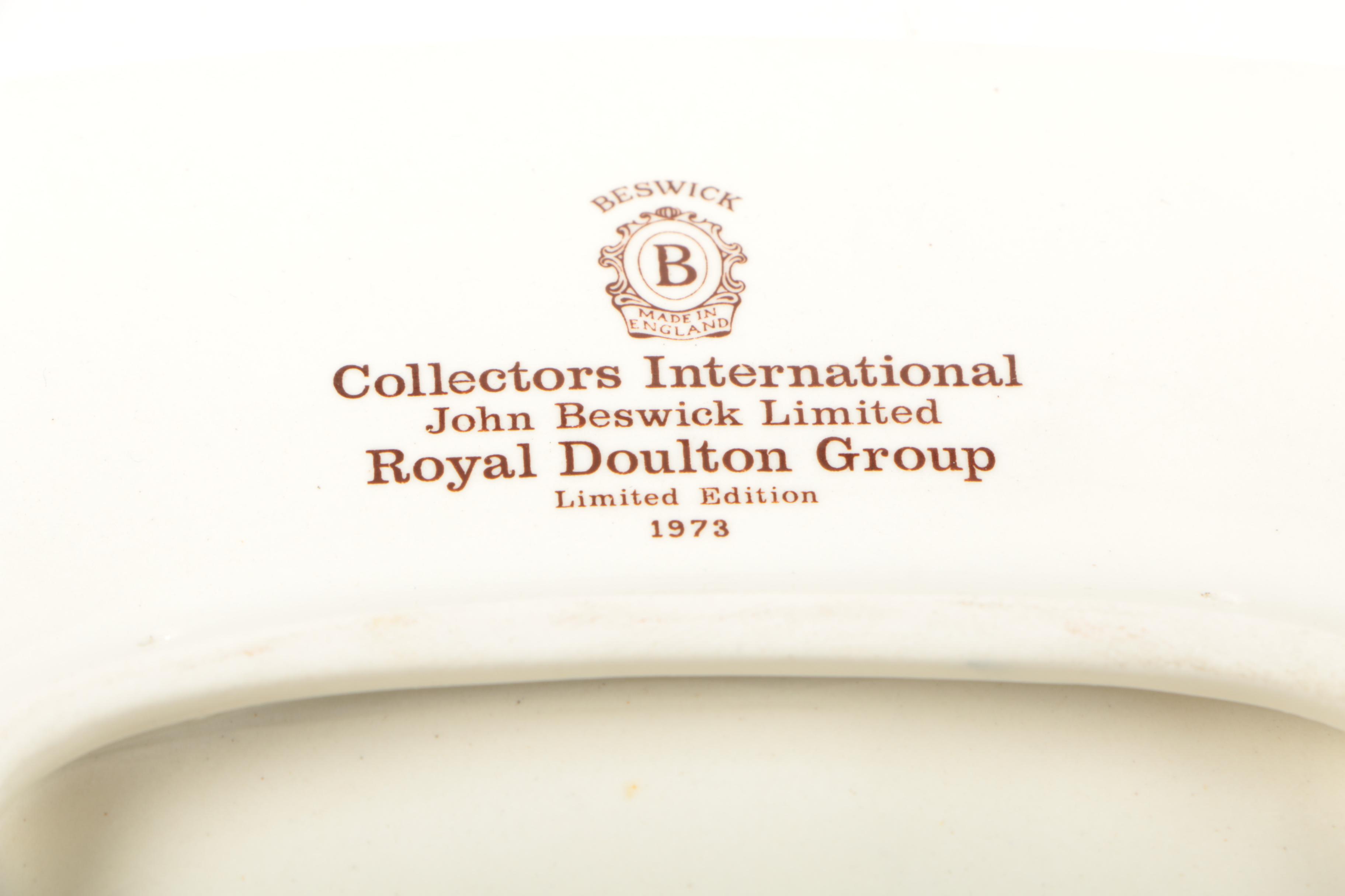 Royal Doulton "Christmas in Mexico" Plate with Mexican Nativity Figurines