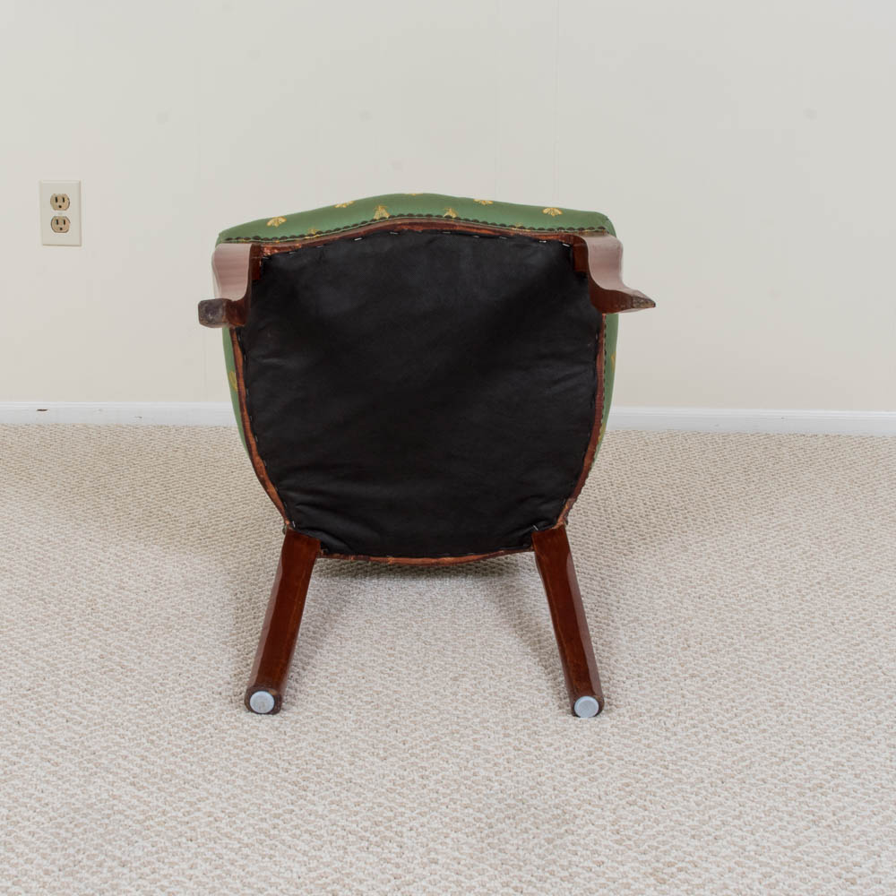 Six Antique Dutch Marquetry Dining Chairs