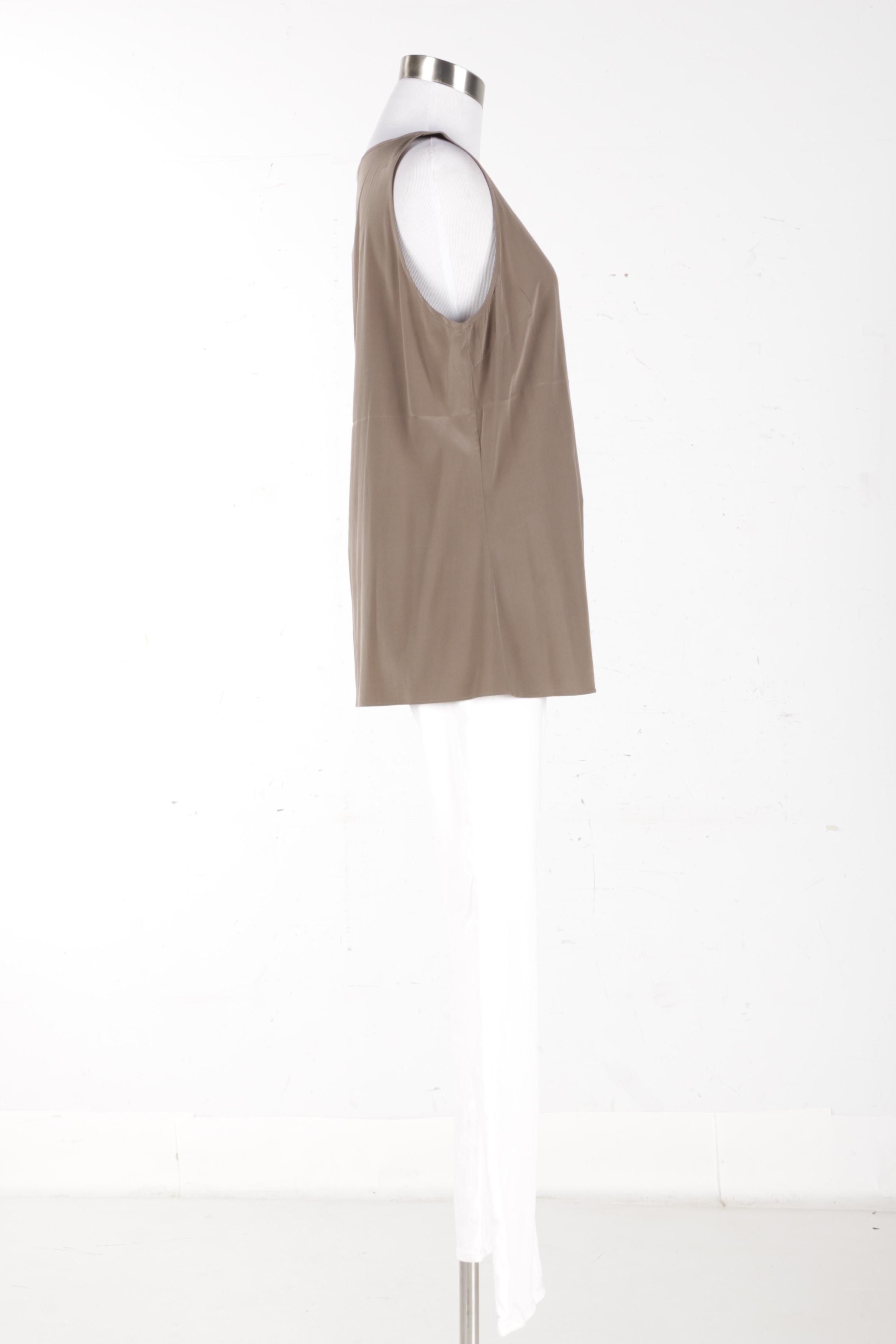 J Brand 811 Jeans and Saks Fifth Avenue Silk Tank Top