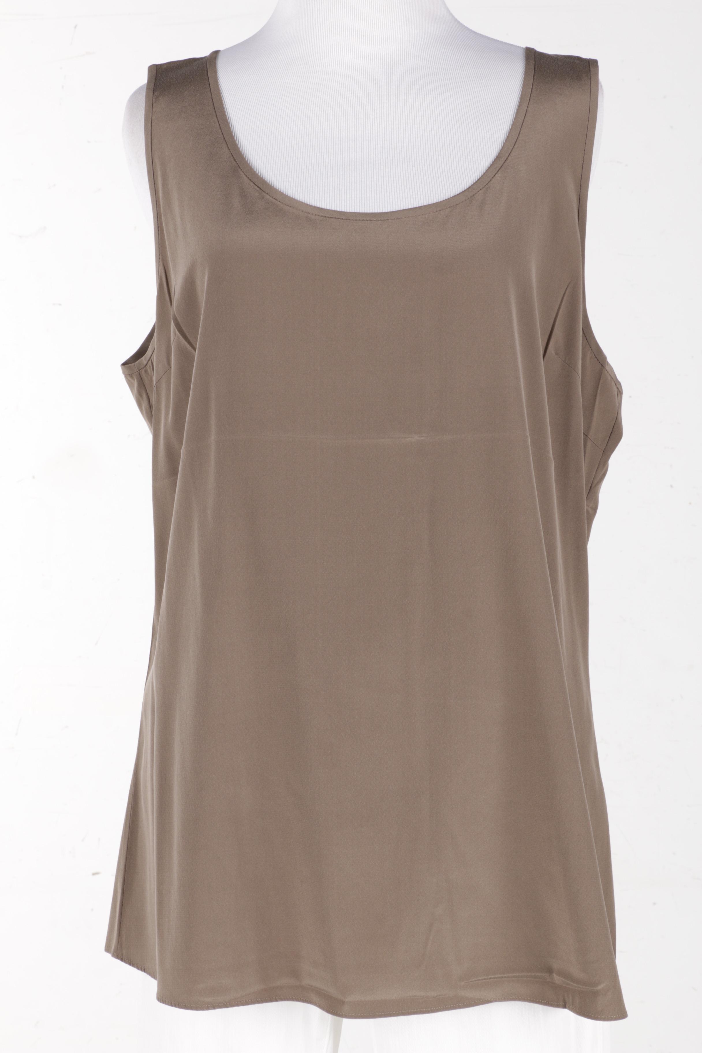 J Brand 811 Jeans and Saks Fifth Avenue Silk Tank Top