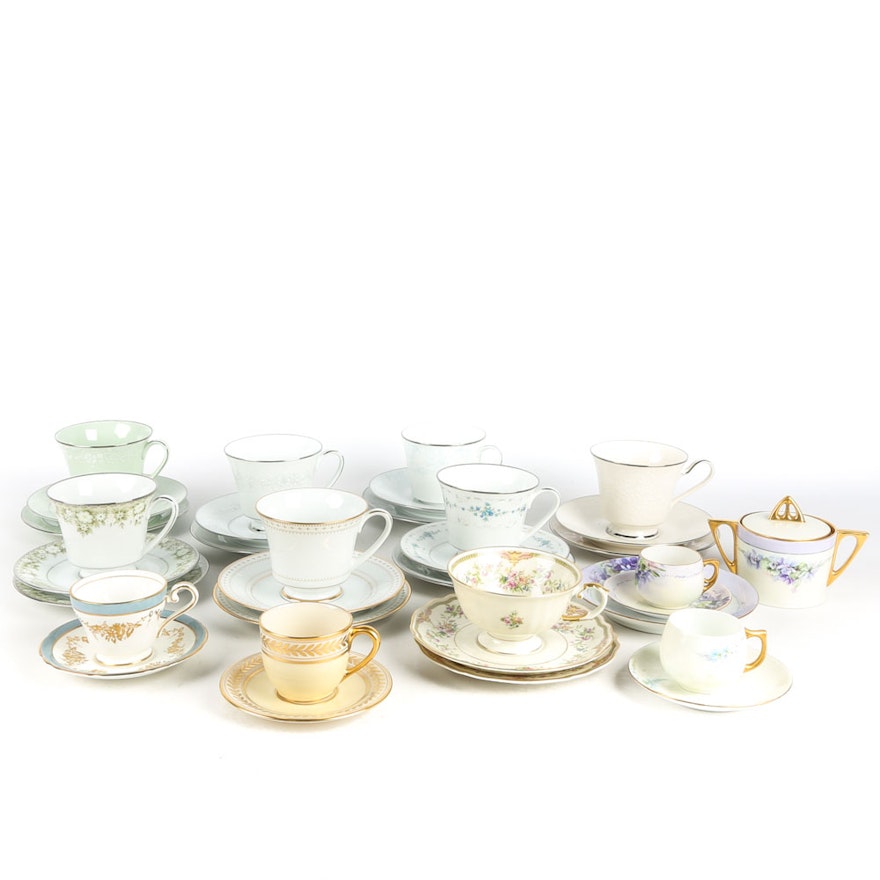 Assortment of Teacup and Saucer Sets