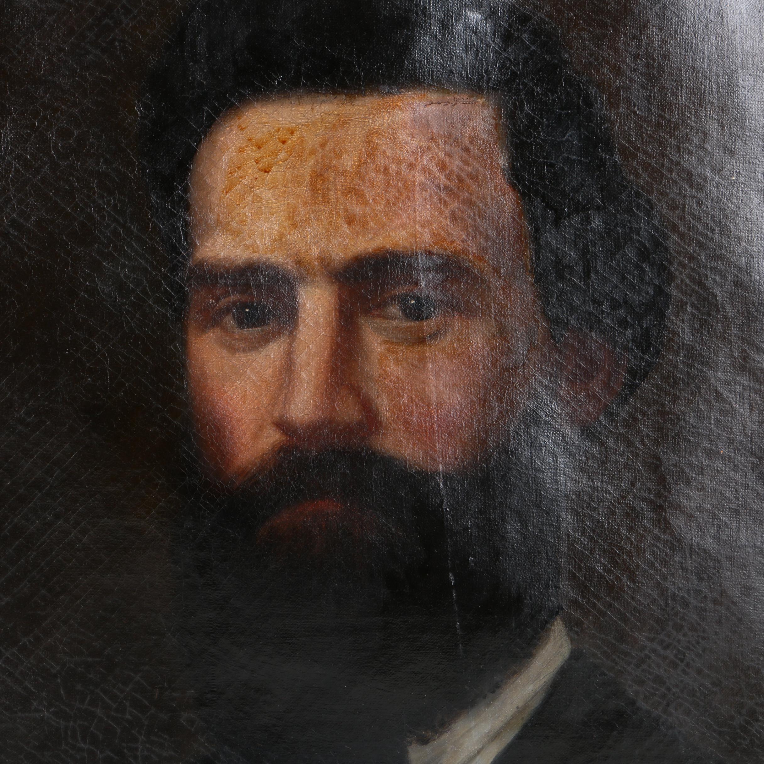 Roberts 1870 Oil Paintings on Canvas Paired Portraits
