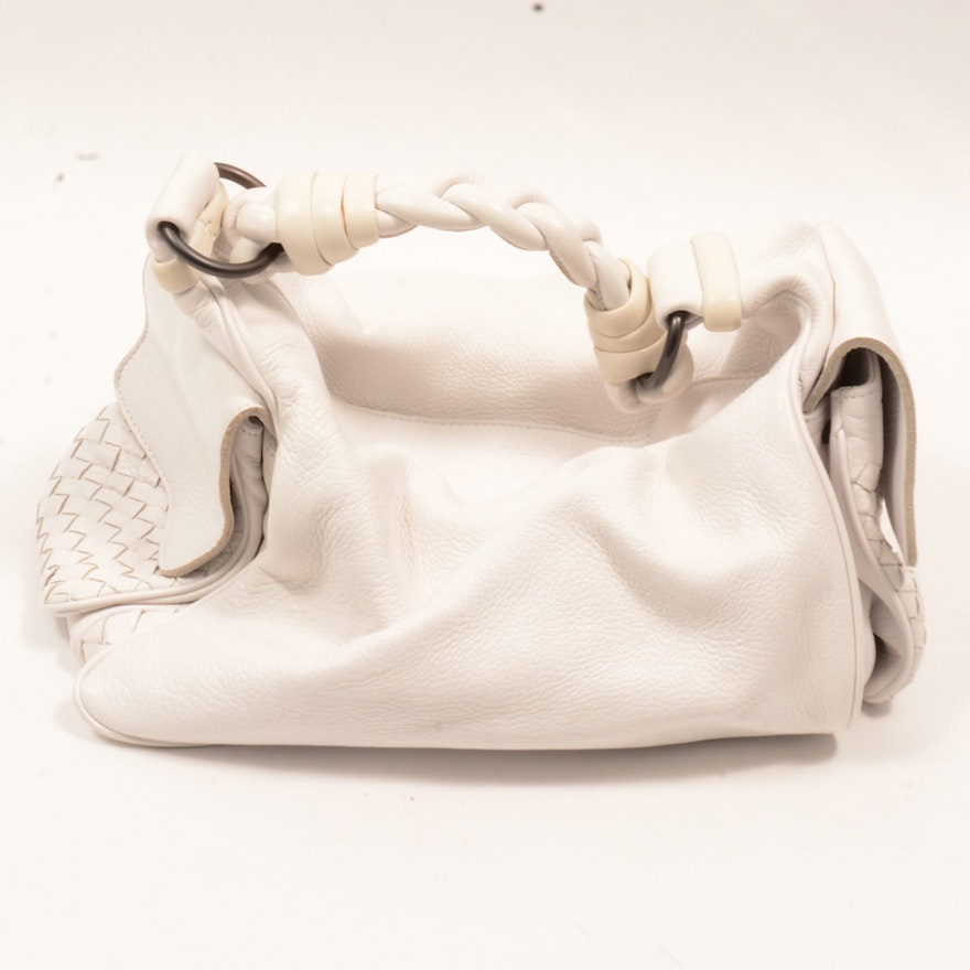 Bottega Veneta White Handbag