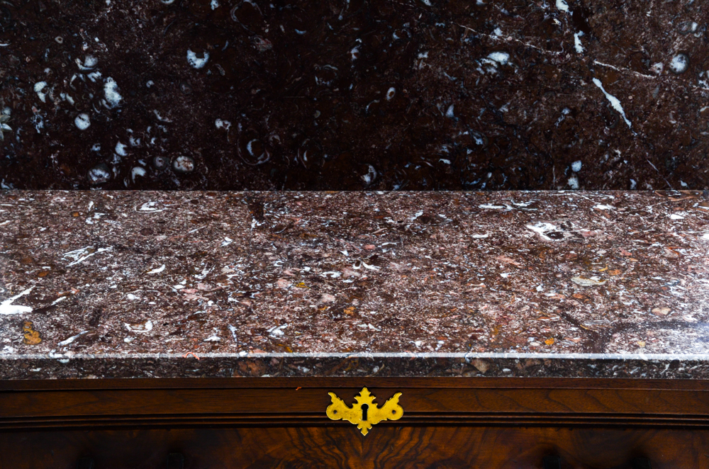 Antique Marble Top Washstand with Mirror