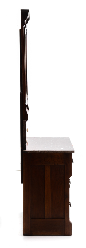 Antique Marble Top Washstand with Mirror