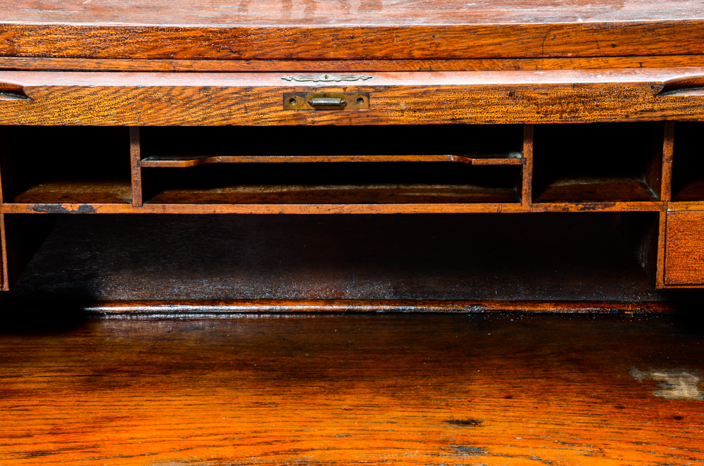 Antique Oak Roll Top Desk