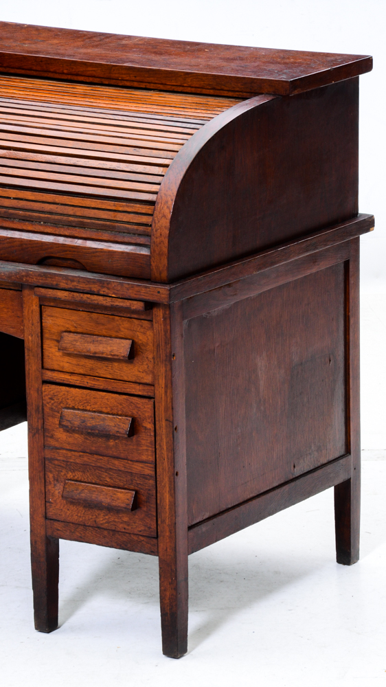 Antique Oak Roll Top Desk