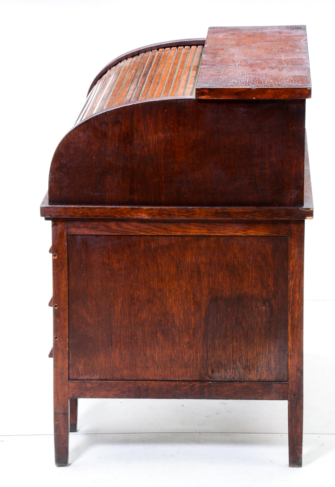 Antique Oak Roll Top Desk