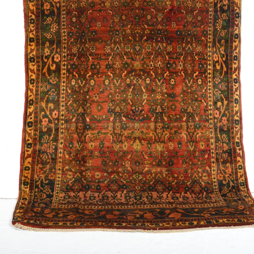 4' x 7' Semi-Antique Hand-Knotted Persian Bijar Rug