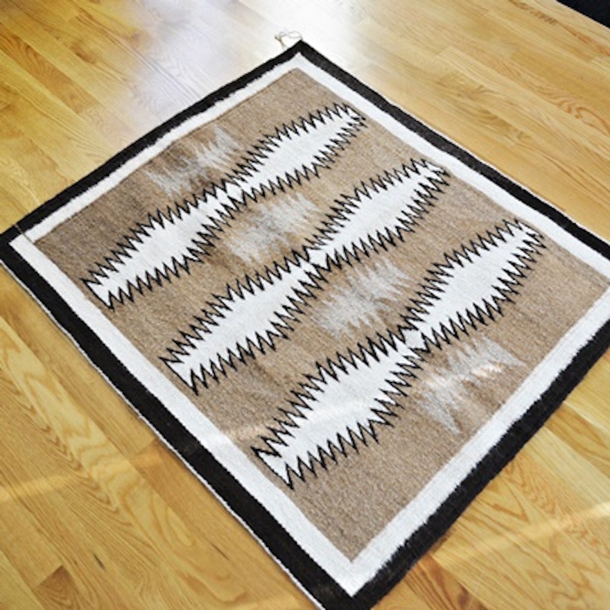 Navajo Betty Chee Nelson Hand Woven Accent Rug