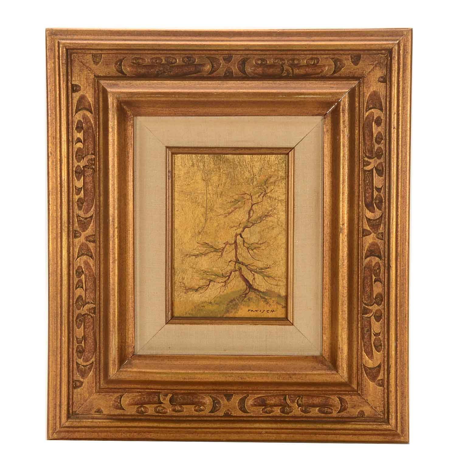 Les Parisch Mixed Media Painting on Board